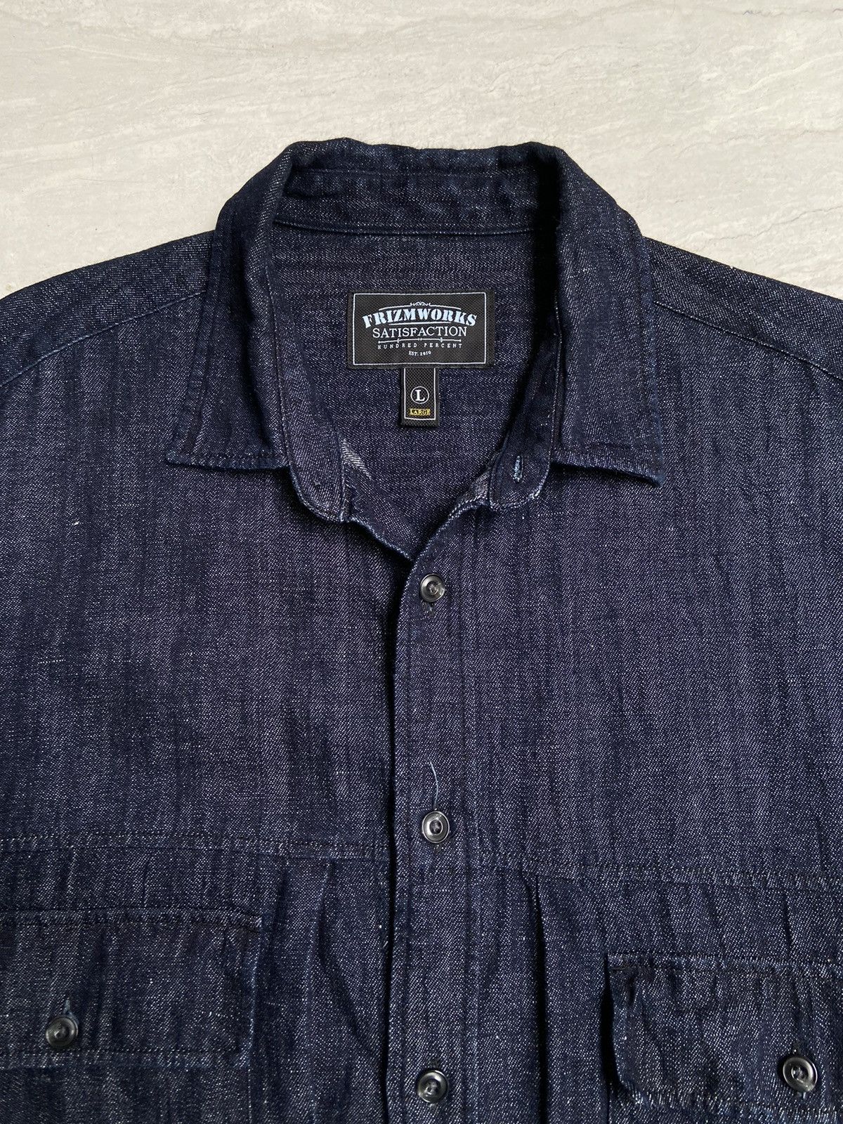 FrizmWORKS FRIZM WORKS Denim Shirt Size US XL / EU 56 / 4 - 9 Thumbnail