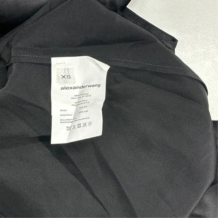 Alexander Wang Alexander Wang Black Off-Shoulder Shirt - Size XS / US 0-2 / IT 36-38 - 4 Thumbnail