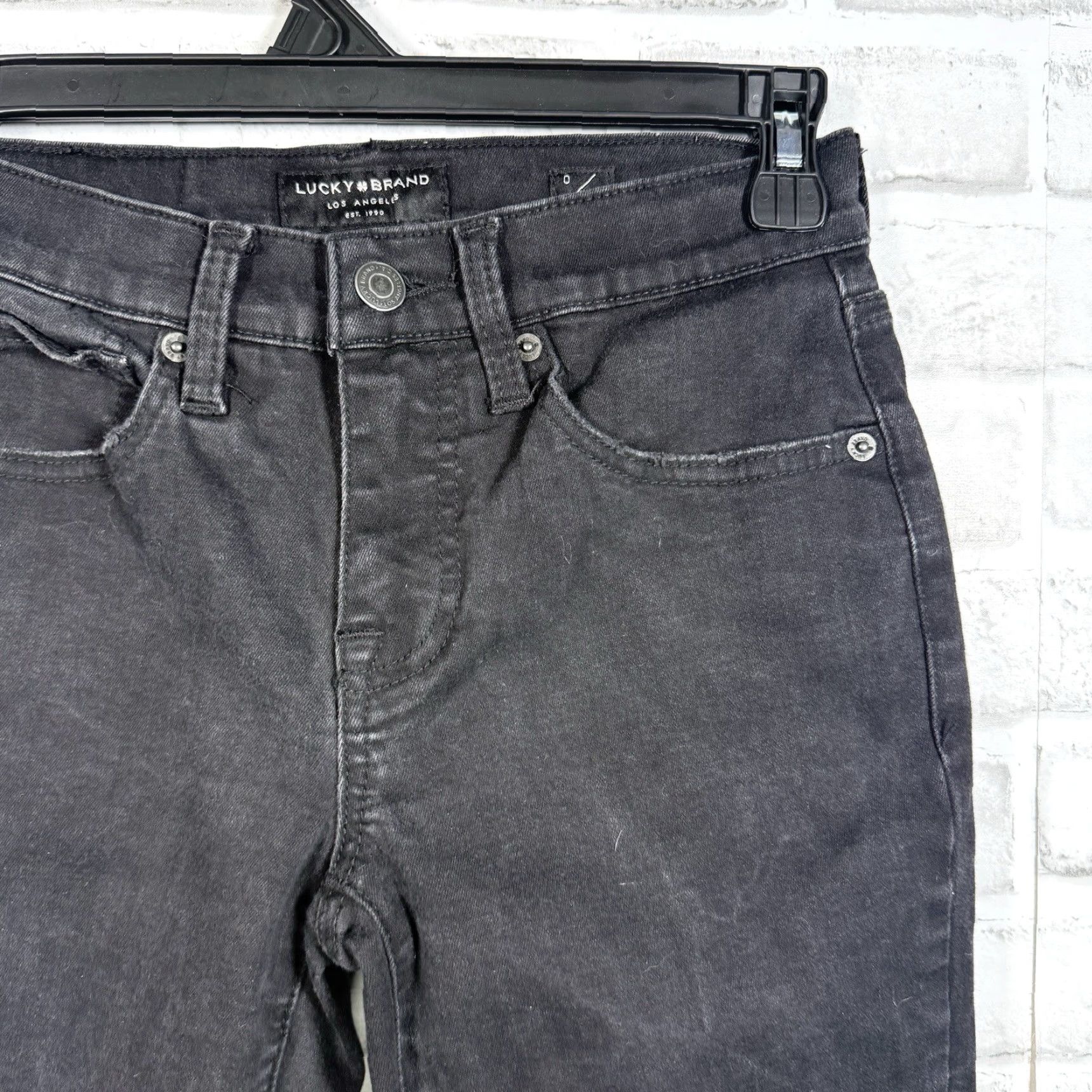 Lucky Brand Lucky Brand Black Mid Rise Skinny AVA ANKLE Jeans Womens Size 0x25 Size 25" / US 0 / IT 36 - 2 Thumbnail