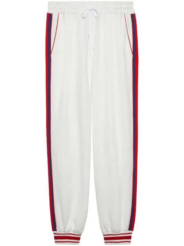 Gucci o1s1wg110225 GG Jacquard Jersey Jogging Pant in White Size US 40 / EU 56 - 1 Preview