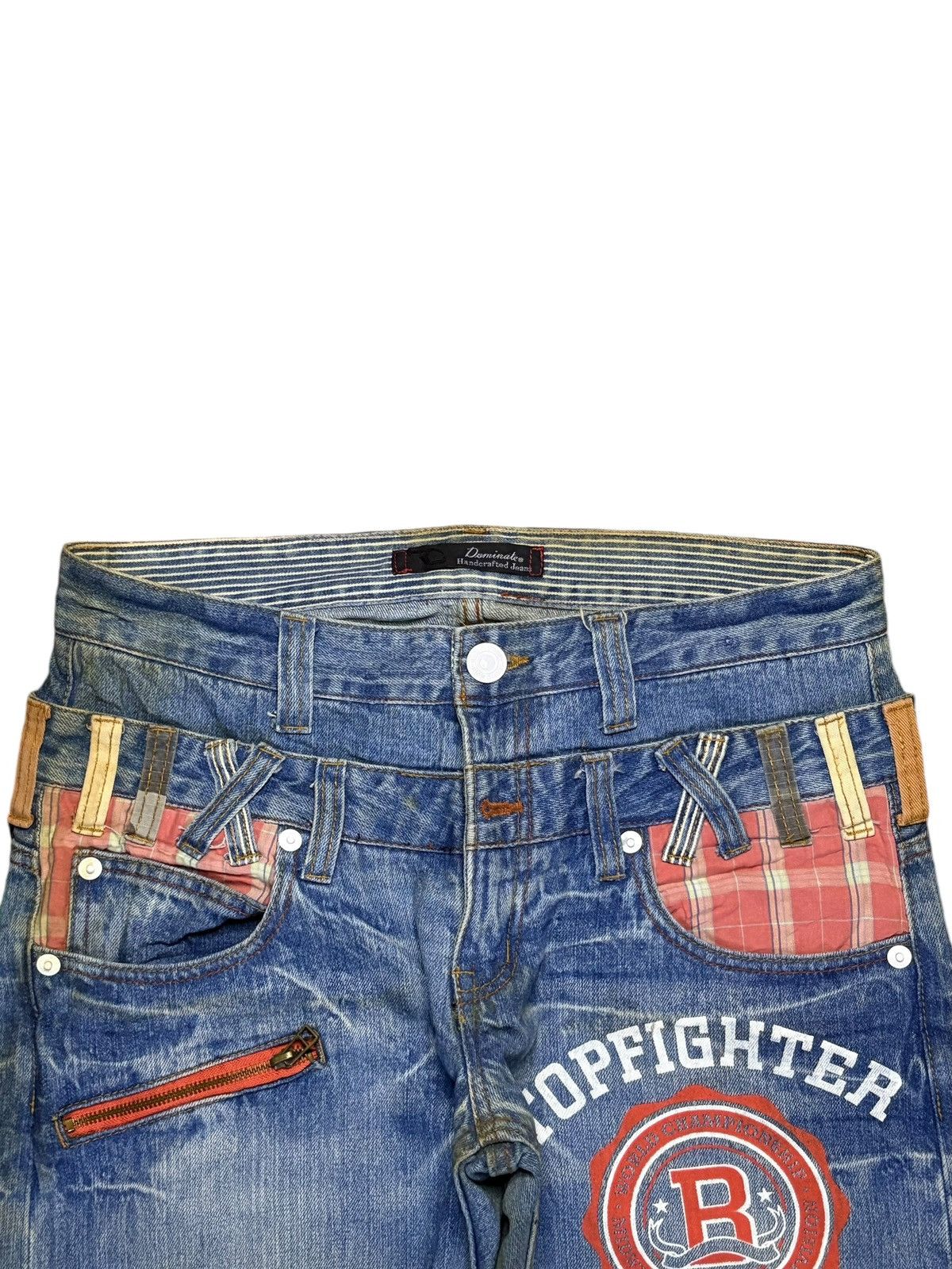 Japanese Brand Vintage Japanese Brand Double Waist Mud Wash Loose Jeans Size US 33 - 4 Thumbnail