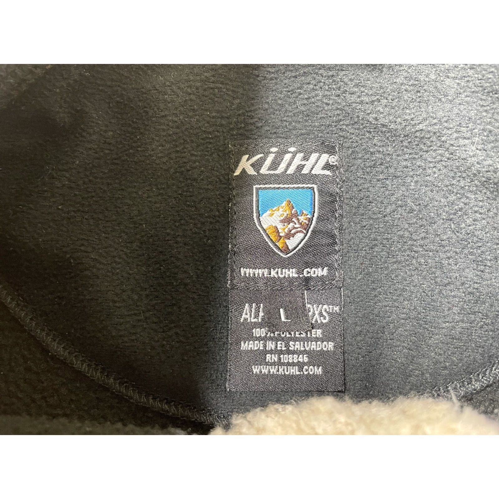 Vintage Kuhl Mens Large Black Brown Alpenwurx Faux Leather Full Zip Fleece Jacket Size US L / EU 52-54 / 3 - 2 Thumbnail