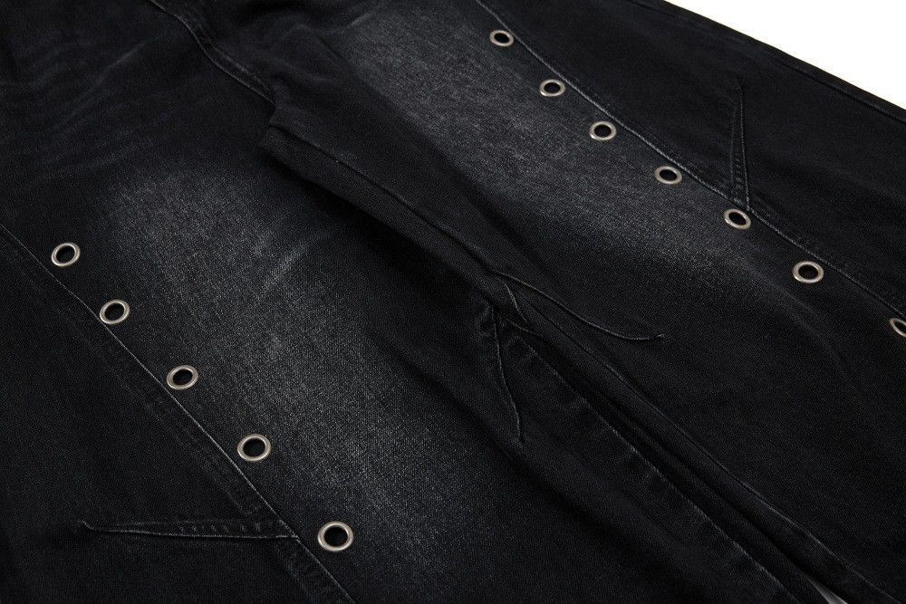 Vintage Men's hippie washed distressed loose wide-leg jeans Size US 32 / EU 48 - 4 Thumbnail
