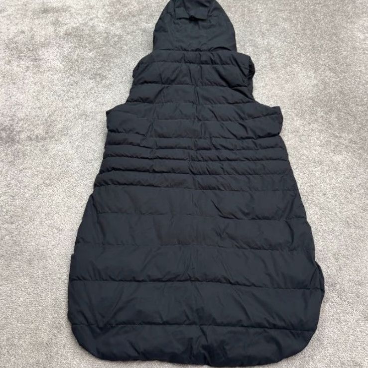 Prana prAna Down Insulated Puffer Quilted Hoodie Vest Men Small Black Snap Zip Outdoor Shirt Size US S / EU 44-46 / 1 - 2 Thumbnail
