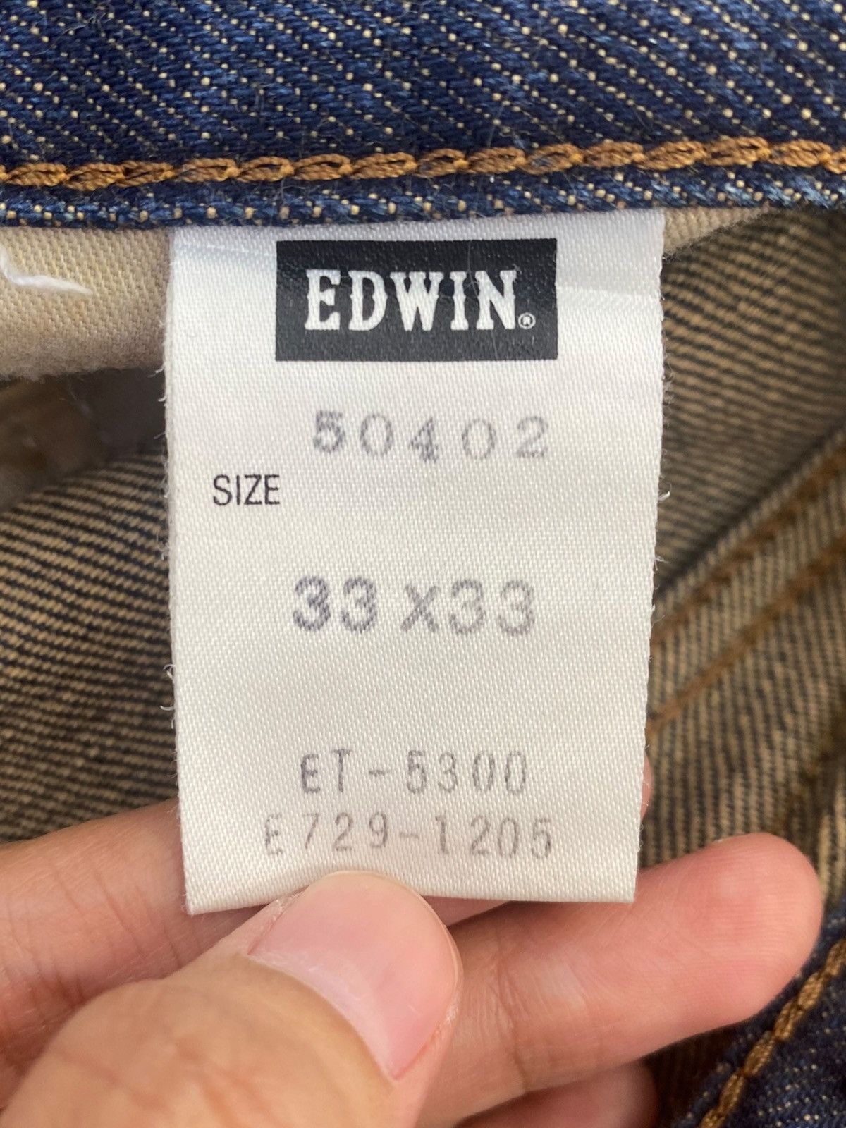 Edwin Vintage Edwin Dark Blue Wash Style Loose Jeans Size US 32 / EU 48 - 11 Thumbnail