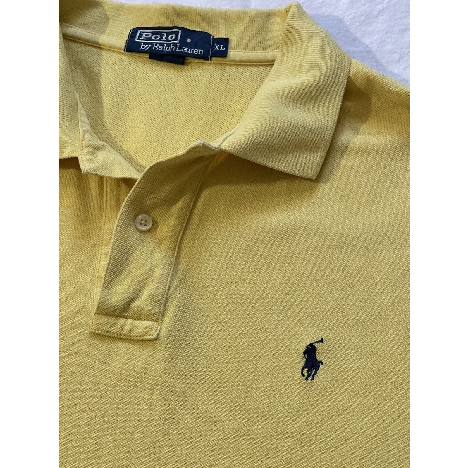 Polo Ralph Lauren Polo Ralph Lauren Yellow Short Sleeve w/ Logo Men's Size XL Size US XL / EU 56 / 4 - 1 Thumbnail