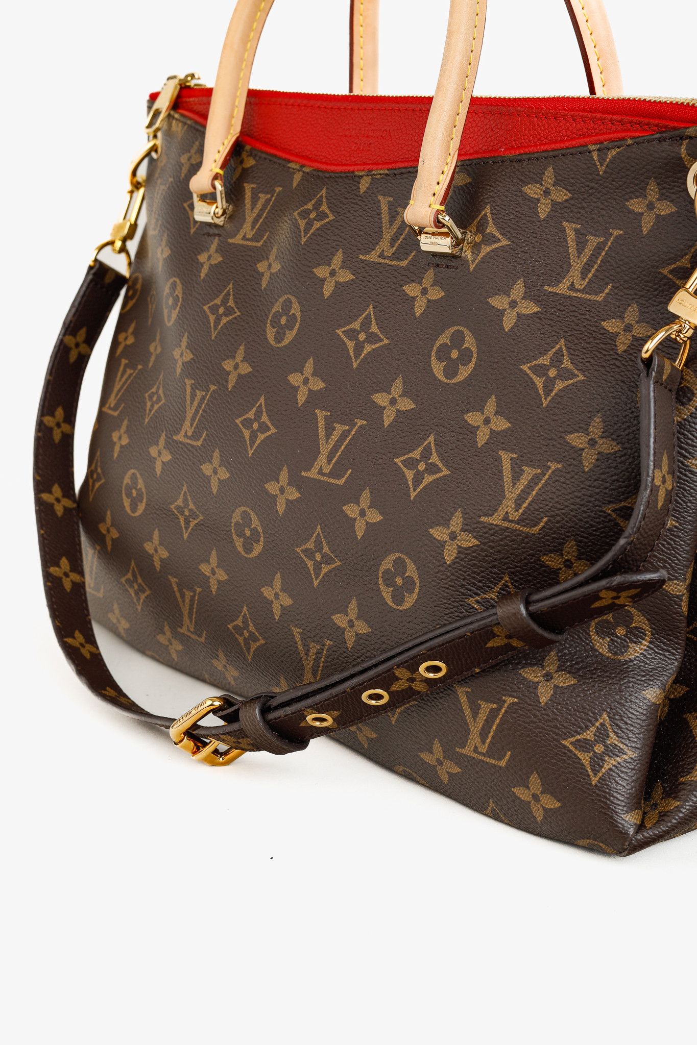 Louis Vuitton Louis Vuitton Pallas Monogram Canvas Cerise Handbag Size ONE SIZE - 6 Thumbnail