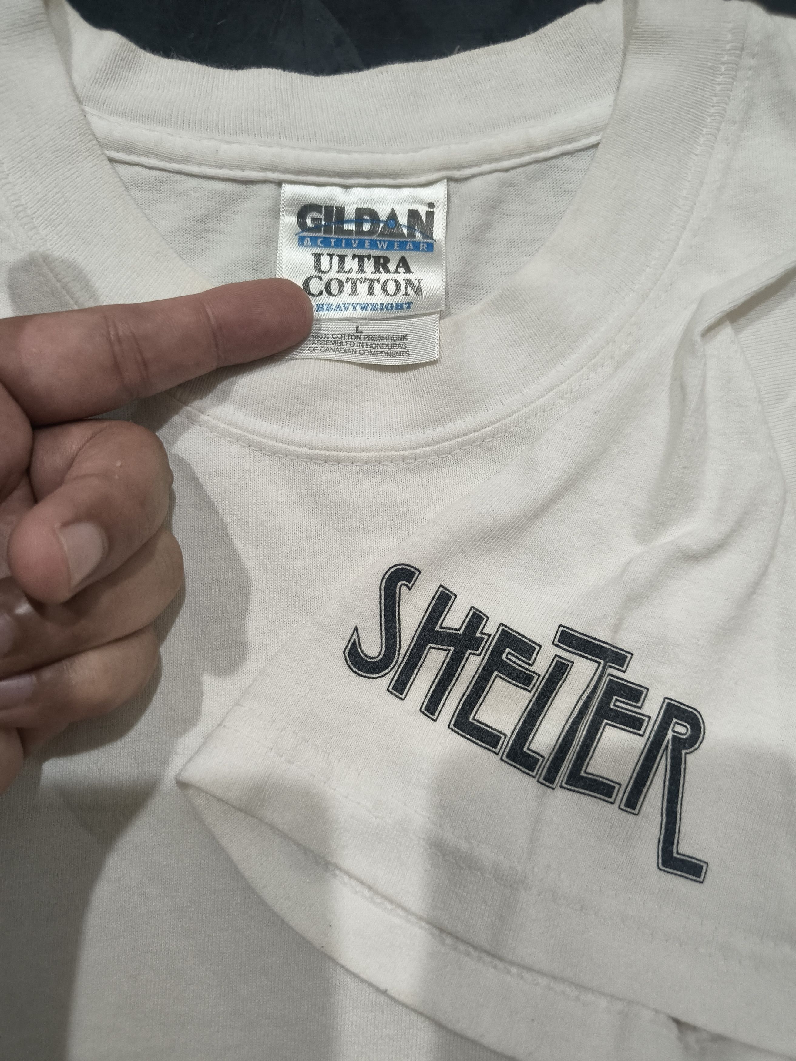 Band Tees Vintage 90s Shelter "10th anniversary" shirt Size US L / EU 52-54 / 3 - 3 Thumbnail