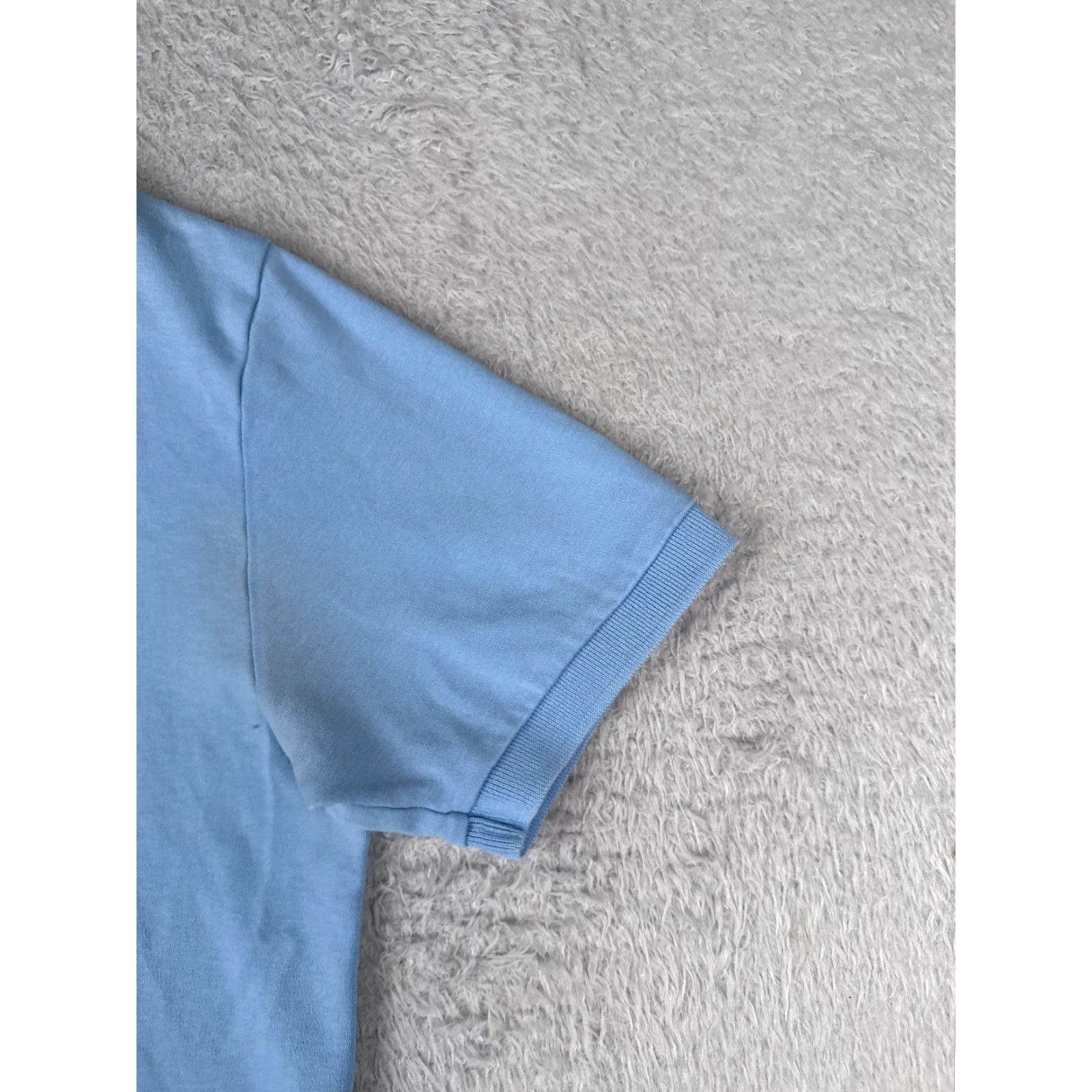 Ralph Lauren VINTAGE Ralph Lauren Polo Shirt Adult Medium Blue Short Sleeve 100% Cotton Activewear Mens Size US M / EU 48-50 / 2 - 2 Thumbnail