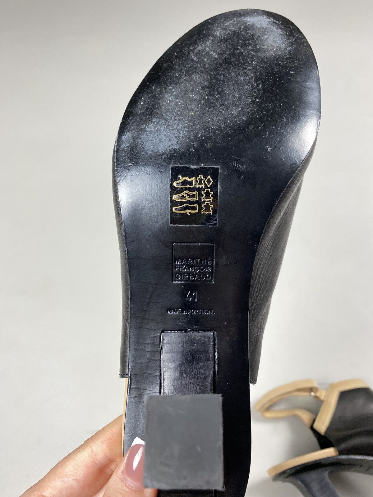 Marithe + Francois Girbaud Marithe Francois Girbaud avant-garde leather heels boots Size US 11 / IT 41 - 17 Thumbnail