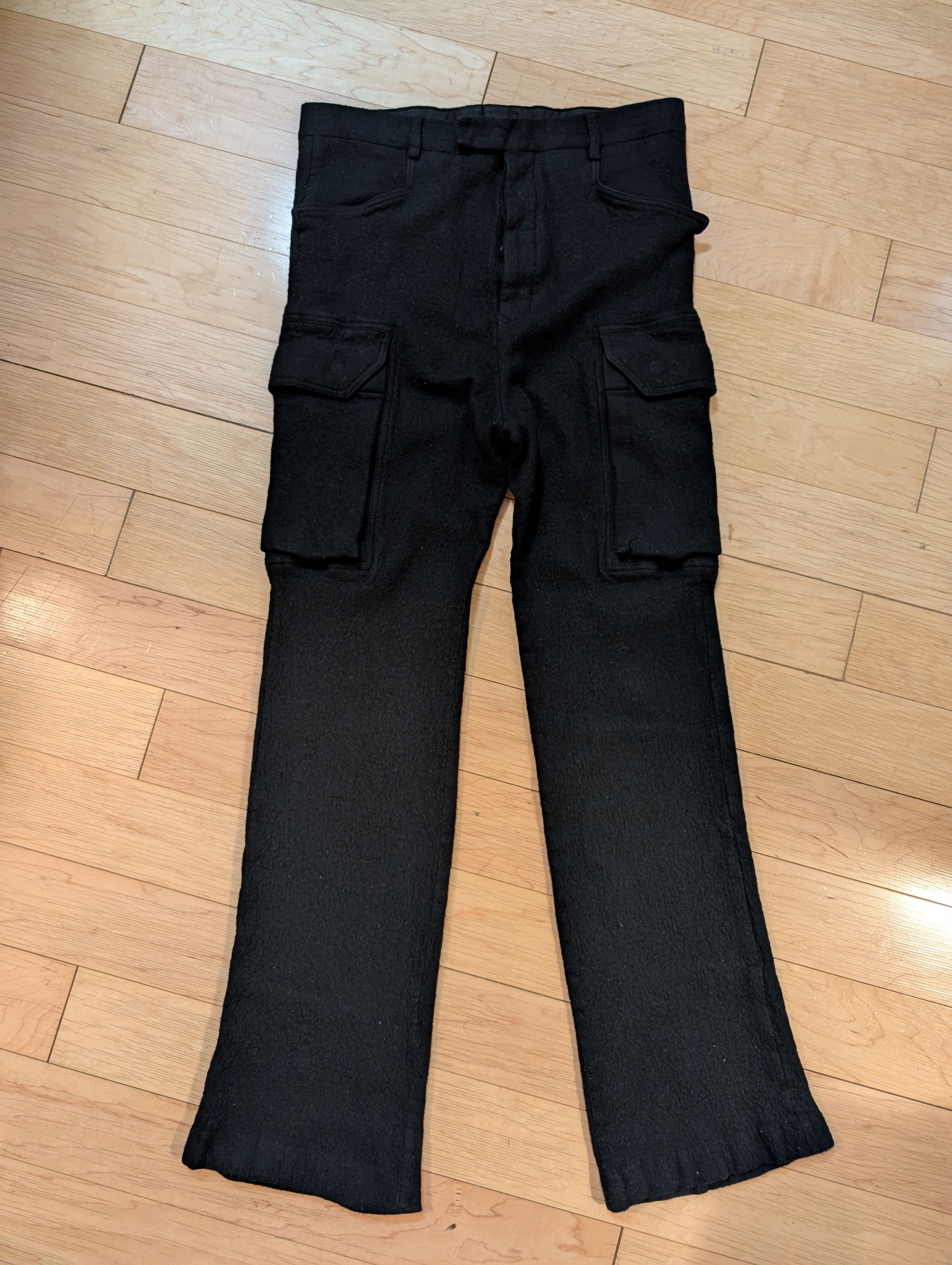Rick Owens Rick Owens Black FW21 Gethsemane Cargo Pants WCF 52 Size US 36 / EU 52 - 1 Thumbnail