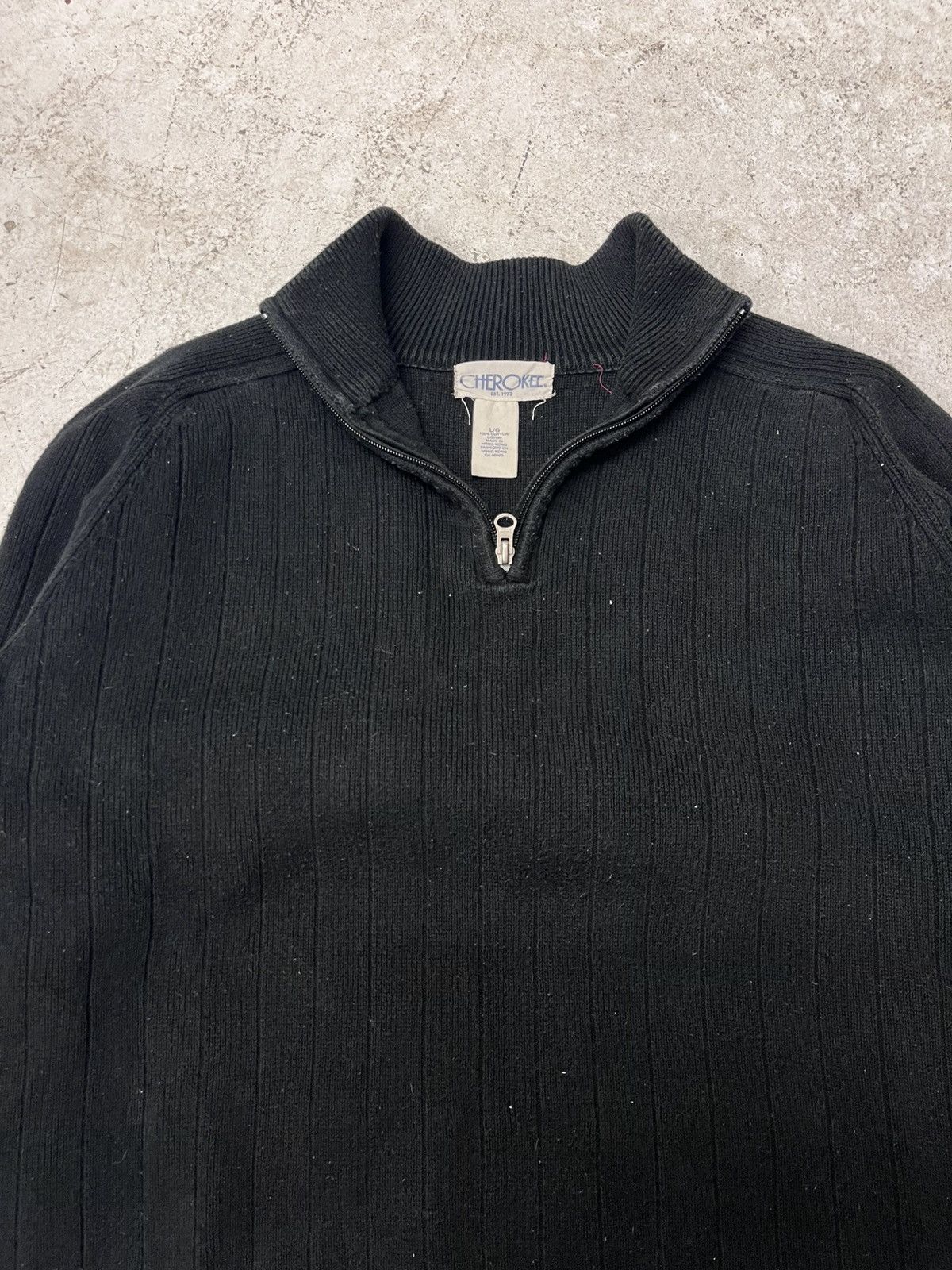 Cherokee Vintage cherokee boxy quarter zip sweater Size US L / EU 52-54 / 3 - 1 Thumbnail