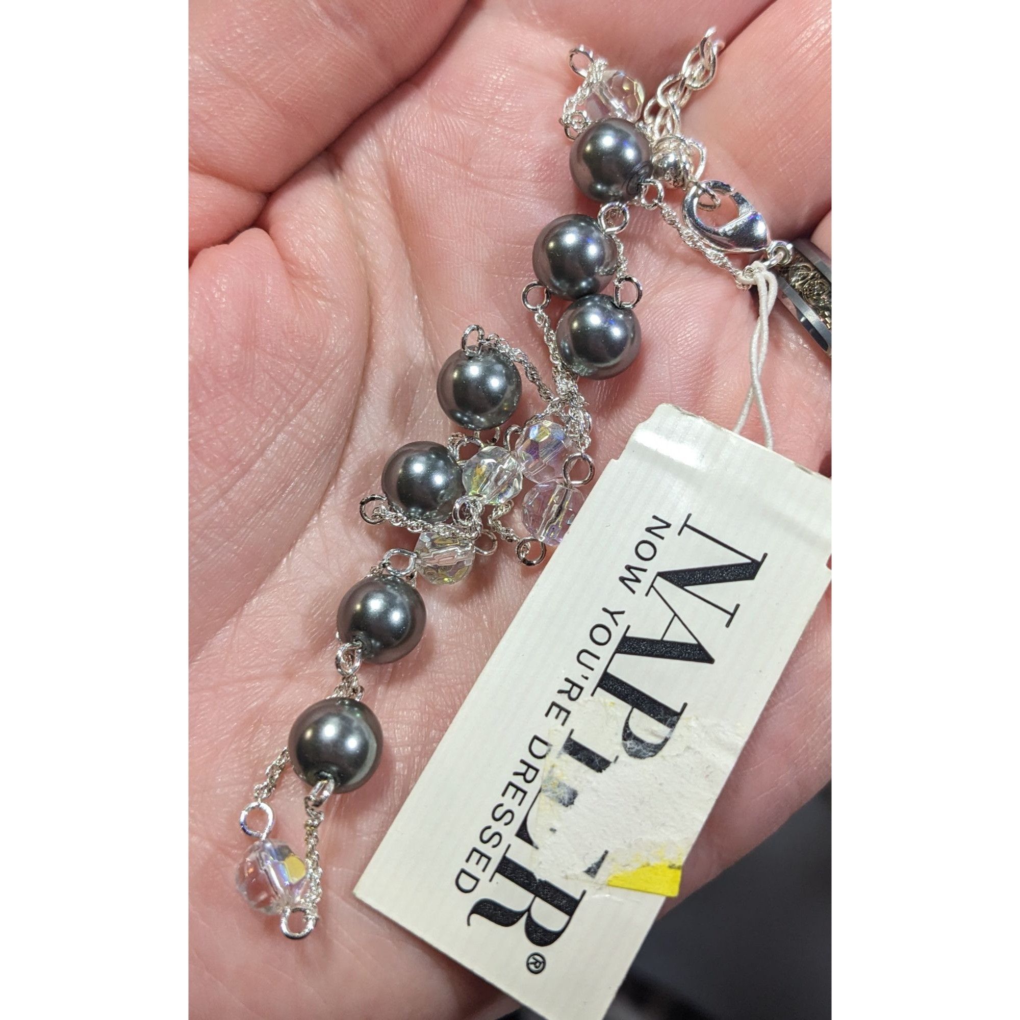 Other Napier Pearl Parfait Silver Tone Station Necklace Size ONE SIZE - 6 Thumbnail