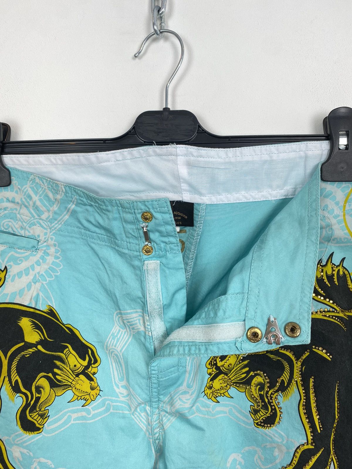 Ed Hardy Christian Audigier Swimwear Shorts Panther Gold Size 36 Top Size US 36 / EU 52 - 4 Thumbnail