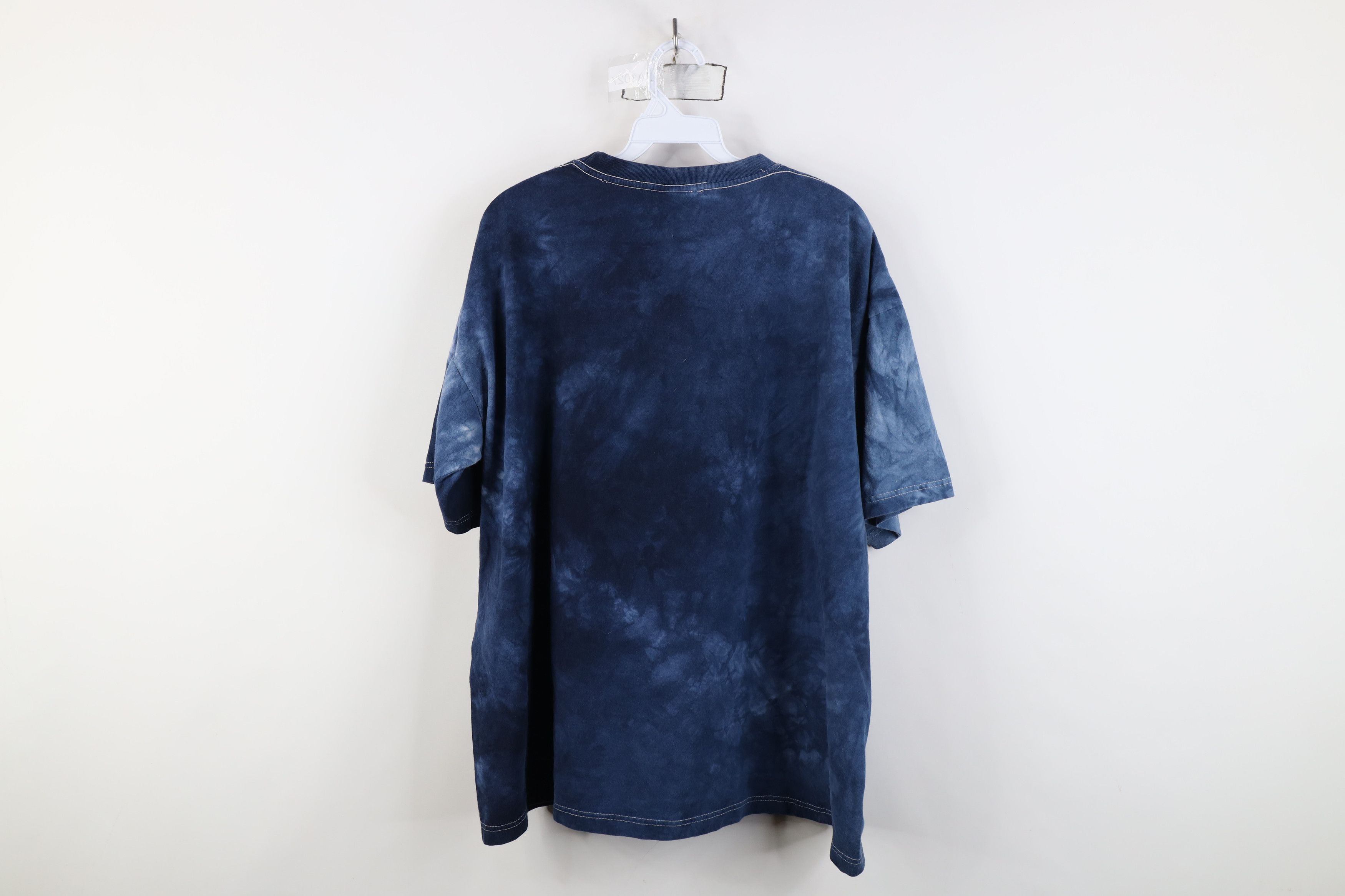 Vintage Vintage Y2K Streetwear Pixie Moon Acid Wash T-Shirt Blue Size US XXL / EU 58 / 5 - 12 Thumbnail