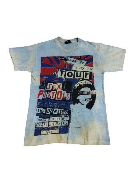 Band Tees × Vans Vintage 90s Vans x Sex Pistols Distressed Tee Size US L / EU 52-54 / 3 - 1 Thumbnail