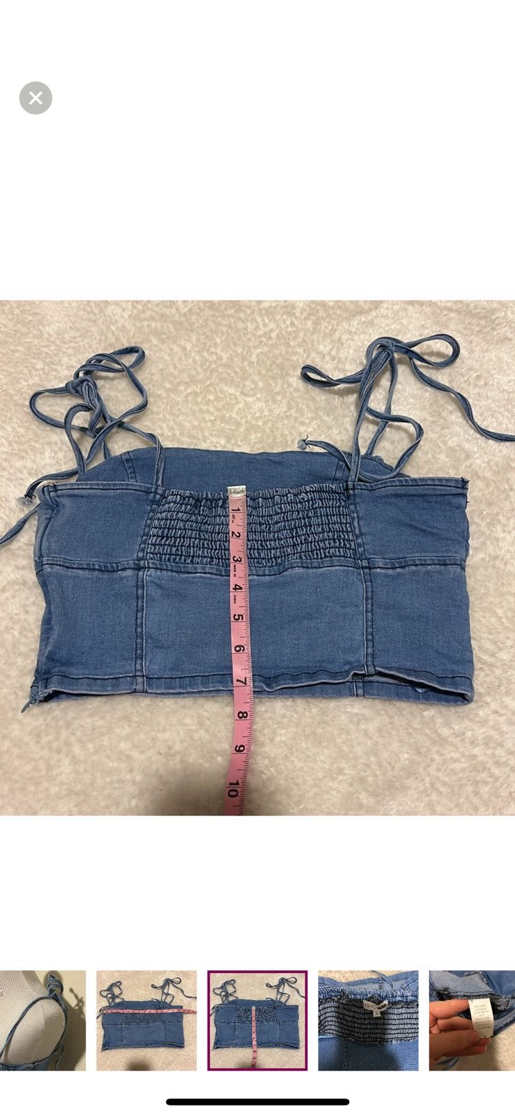 Fashion Nova Fashion nova medium chambray crop top Size M / US 6-8 / IT 42-44 - 8 Thumbnail