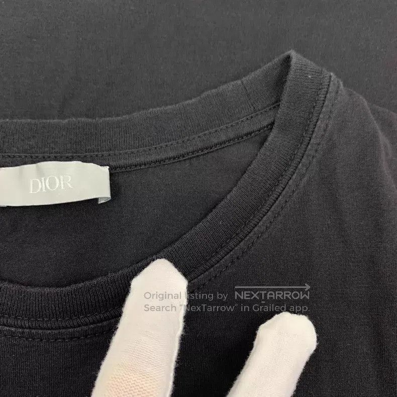 Dior Dior Black CD letter embroidery cotton round-neck short-sl Size US L / EU 52-54 / 3 - 9 Thumbnail