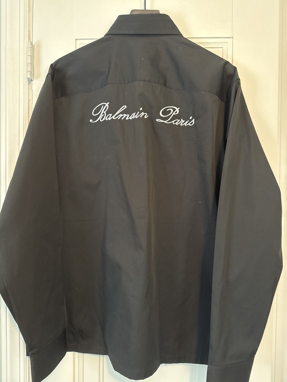 Balmain BALMAIN overshirt with logo embroidery Size US L / EU 52-54 / 3 - 5 Thumbnail
