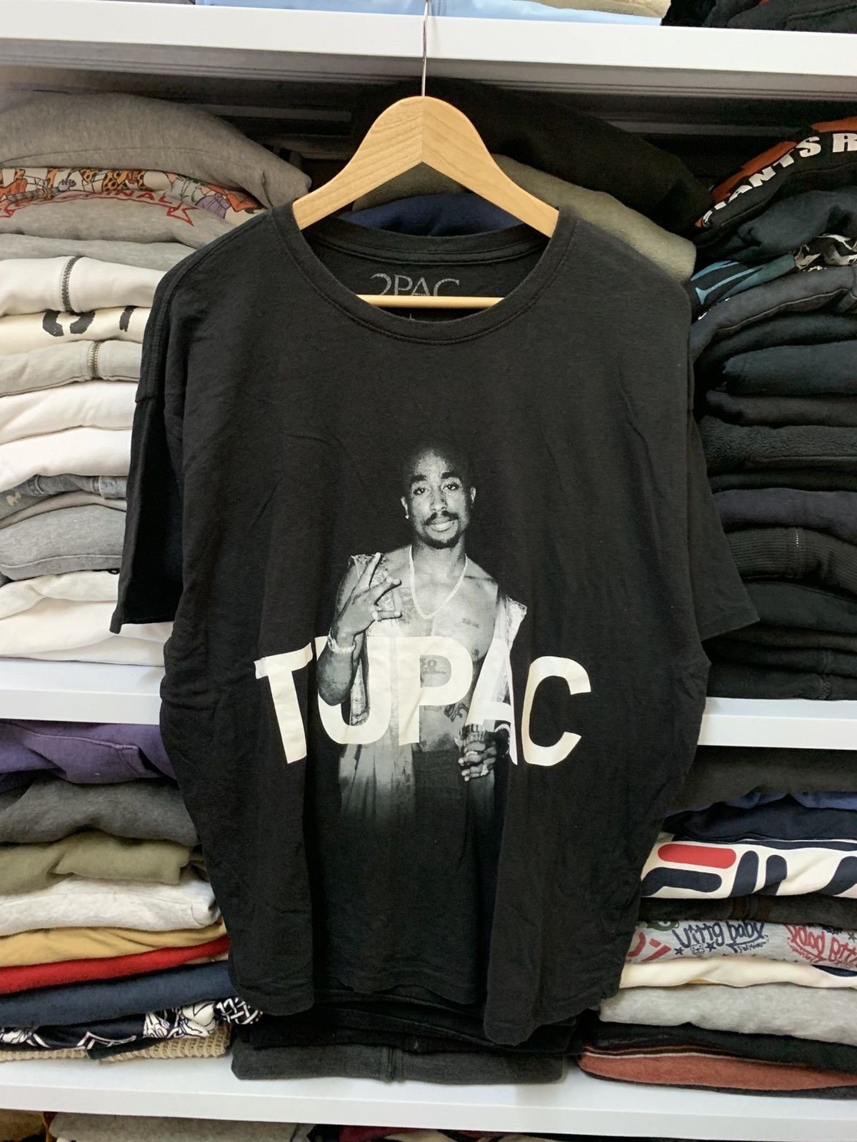 Rap Tees Vintage Tupac Shakur 2Pac Rap Hip Hop Tee Size US XL / EU 56 / 4 - 1 Thumbnail