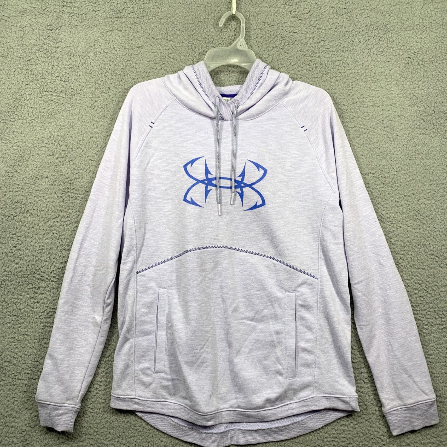 Under Armour Under Armour Women’s L Hooded Pullover Lightweight Sweatshirt Kangaroo Pocket Green Logo Pullover Women L Hoodie Sweatshirt Activewear Size L / US 10 / IT 46 - 7 Thumbnail