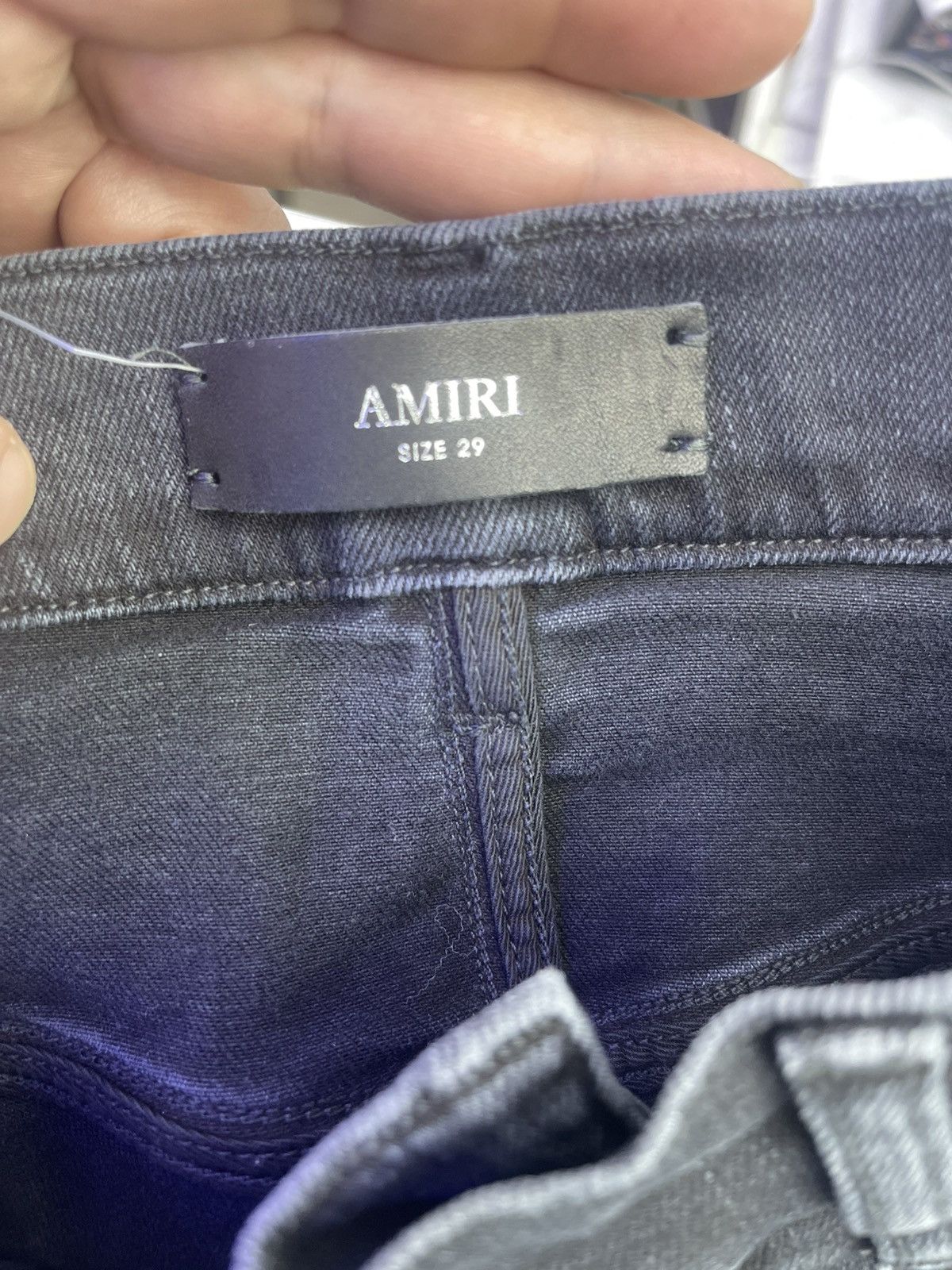 Amiri Amiri Hollywood jeans (black/red) Size US 29 - 3 Thumbnail