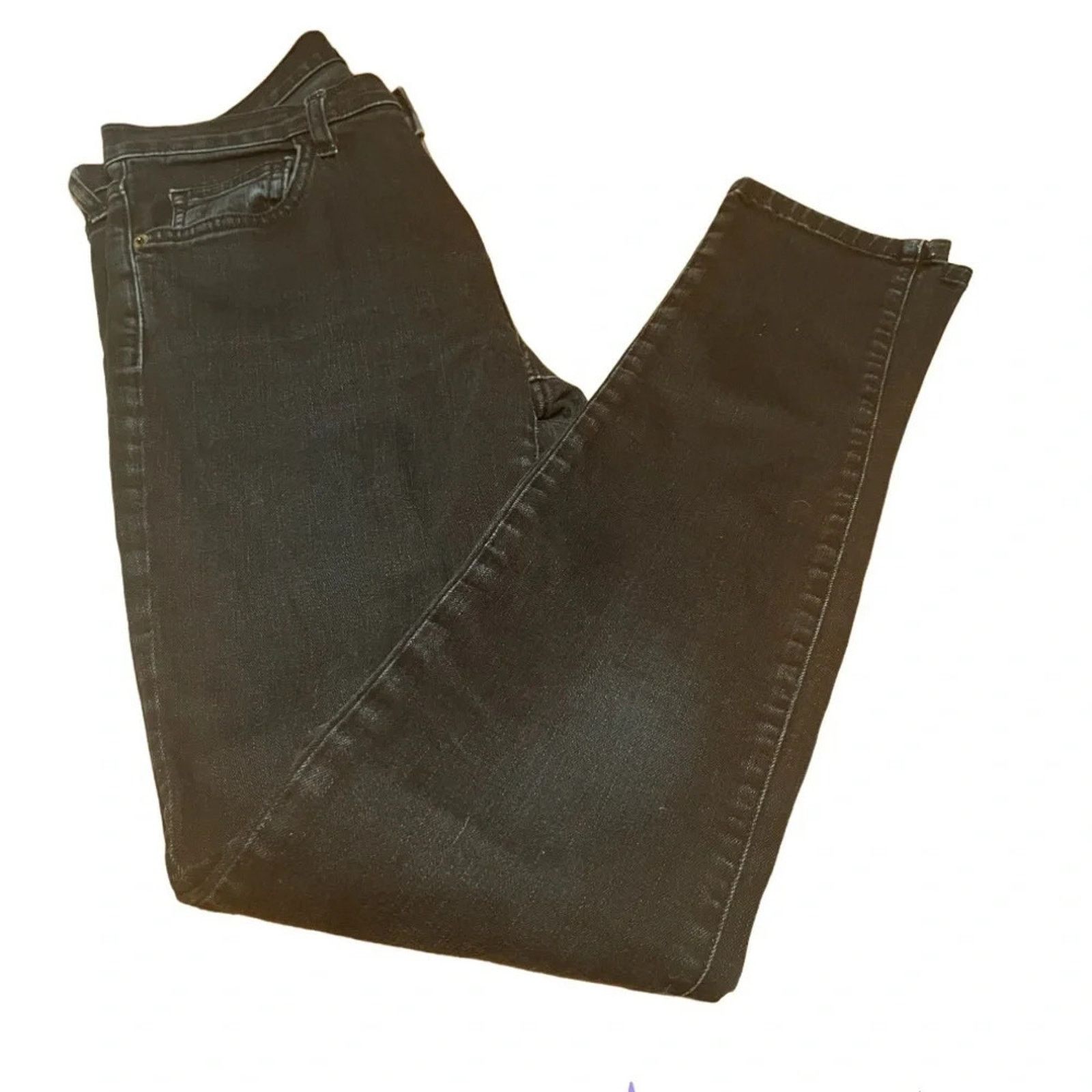 Current/Elliot Current Elliott high waisted cropped skinny jeans , size 27 Size 27" / US 4 / IT 40 - 1 Thumbnail