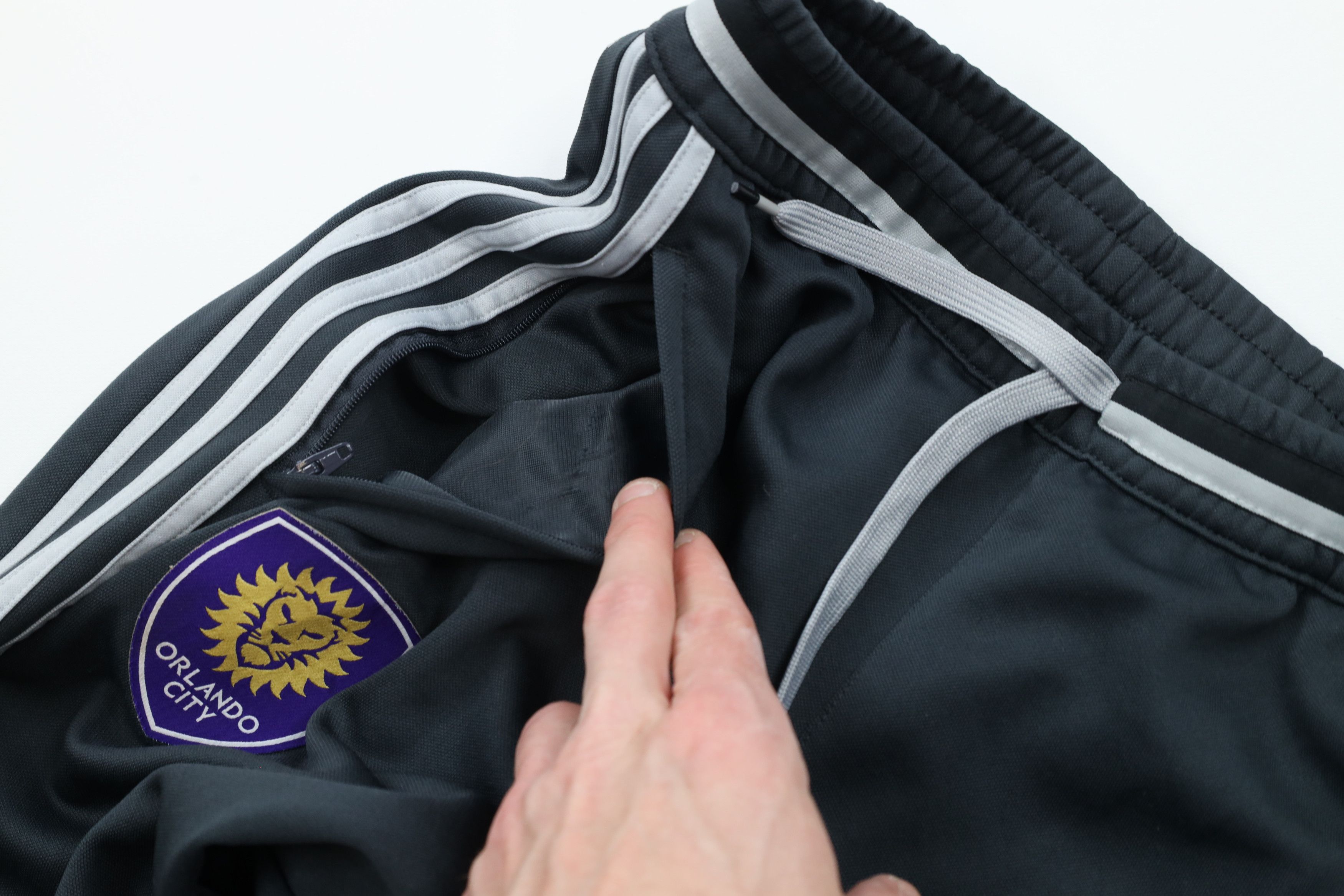 Adidas × Vintage Adidas MLS Striped Orlando City FC Soccer Tapered Leg Pants Size US 30 / EU 46 - 9 Thumbnail