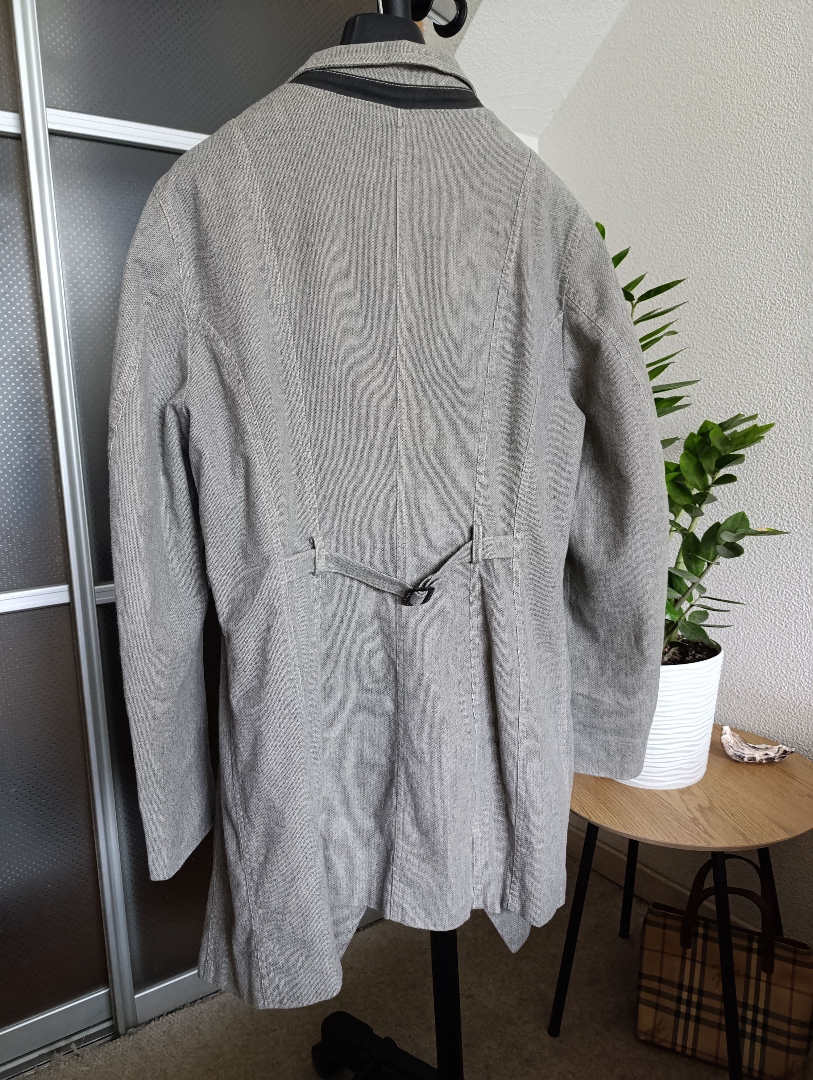 Annette Gortz ANNETTE GORTZ AVANT GARDE WOMENS GRAY COTTON COAT JACKET Size M / US 6-8 / IT 42-44 - 12 Thumbnail