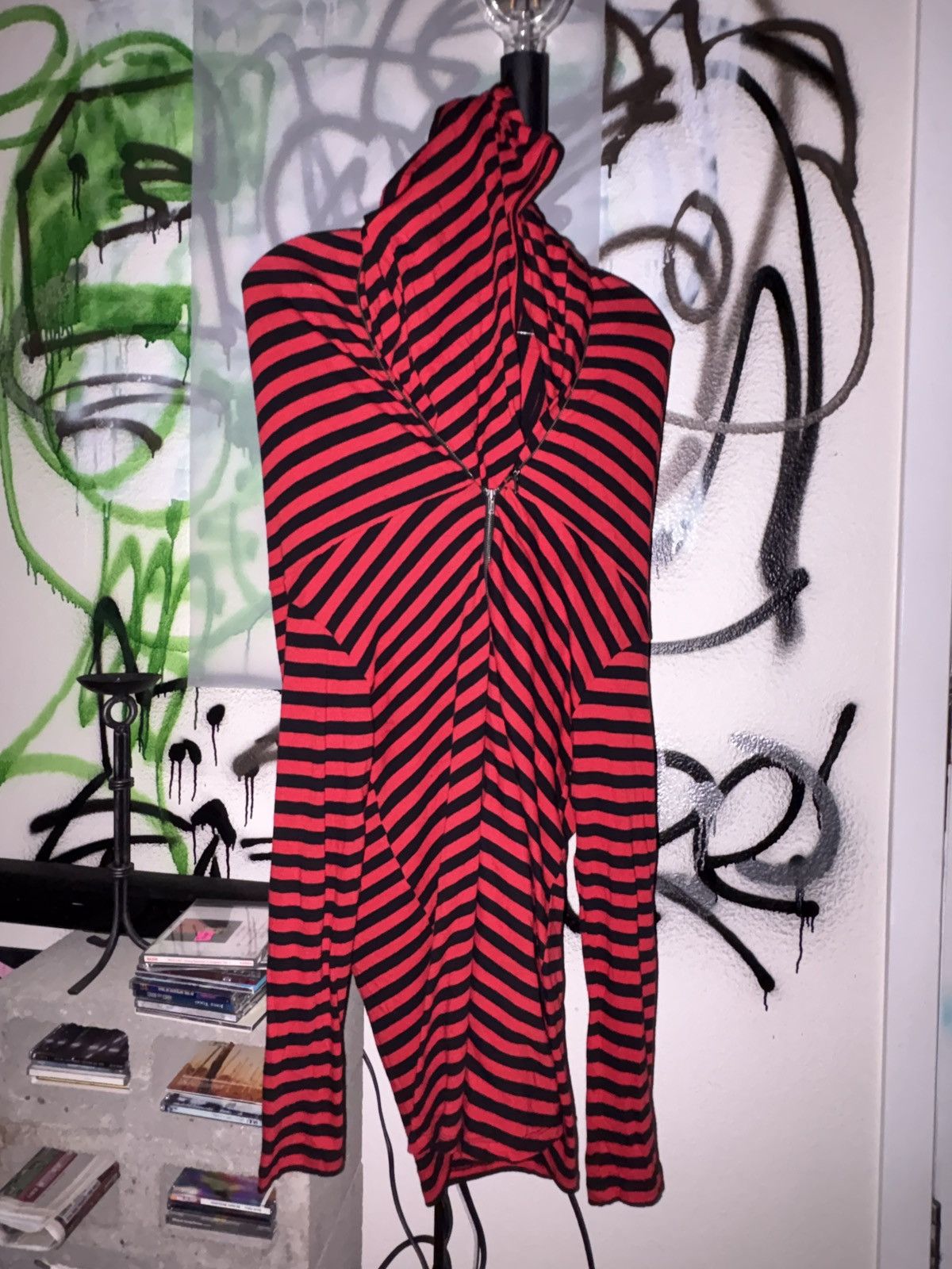 20471120 Hyoma 20471120 striped full zip transformable hoodie/dress Size S / US 4 / IT 40 - 1 Thumbnail