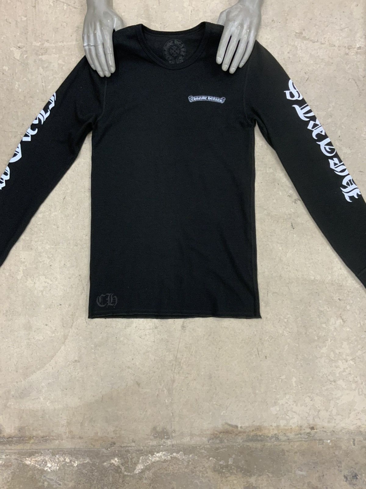 Chrome Hearts CHROME HEARTS SCROLL SCRIPT LONG SLEEVE THERMAL SHIRT Size US XL / EU 56 / 4 - 1 Thumbnail