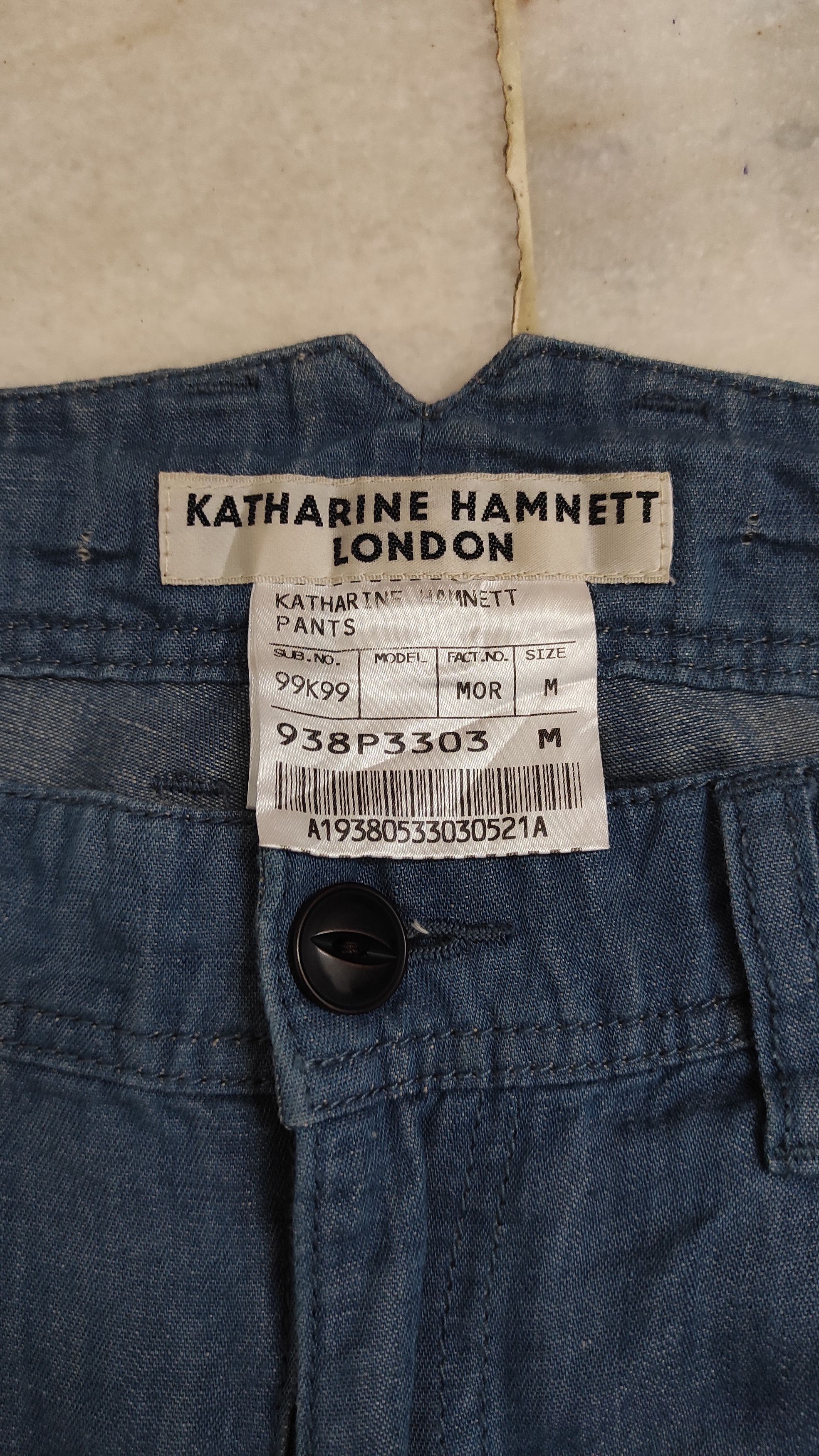 Katharine Hamnett London AW 1999 KATHERINE HAMNET LONDON COTTON LINEN PANTS Size US 31 - 3 Thumbnail