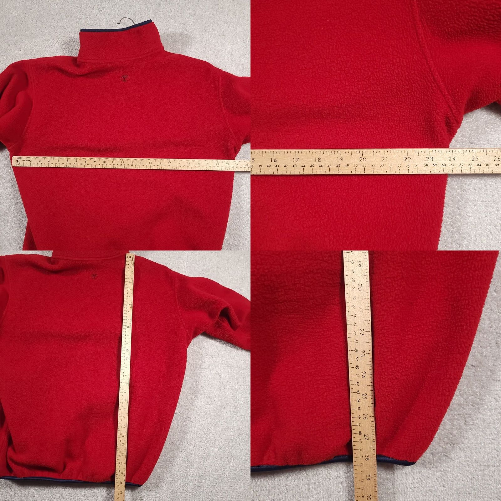 Timberland VINTAGE Timberland Weather Gear Jacket Fleece Mens L Red 1/4 Snap USA Made Size US L / EU 52-54 / 3 - 8 Thumbnail