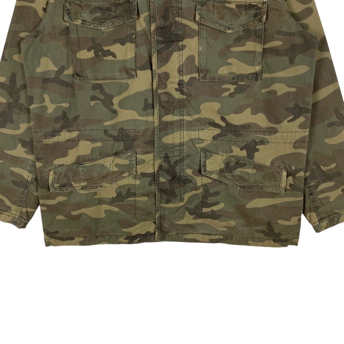 If Six Was Nine Vintage RARE Gap Camouflage Military Field Jacket Hoodie Size US L / EU 52-54 / 3 - 6 Thumbnail