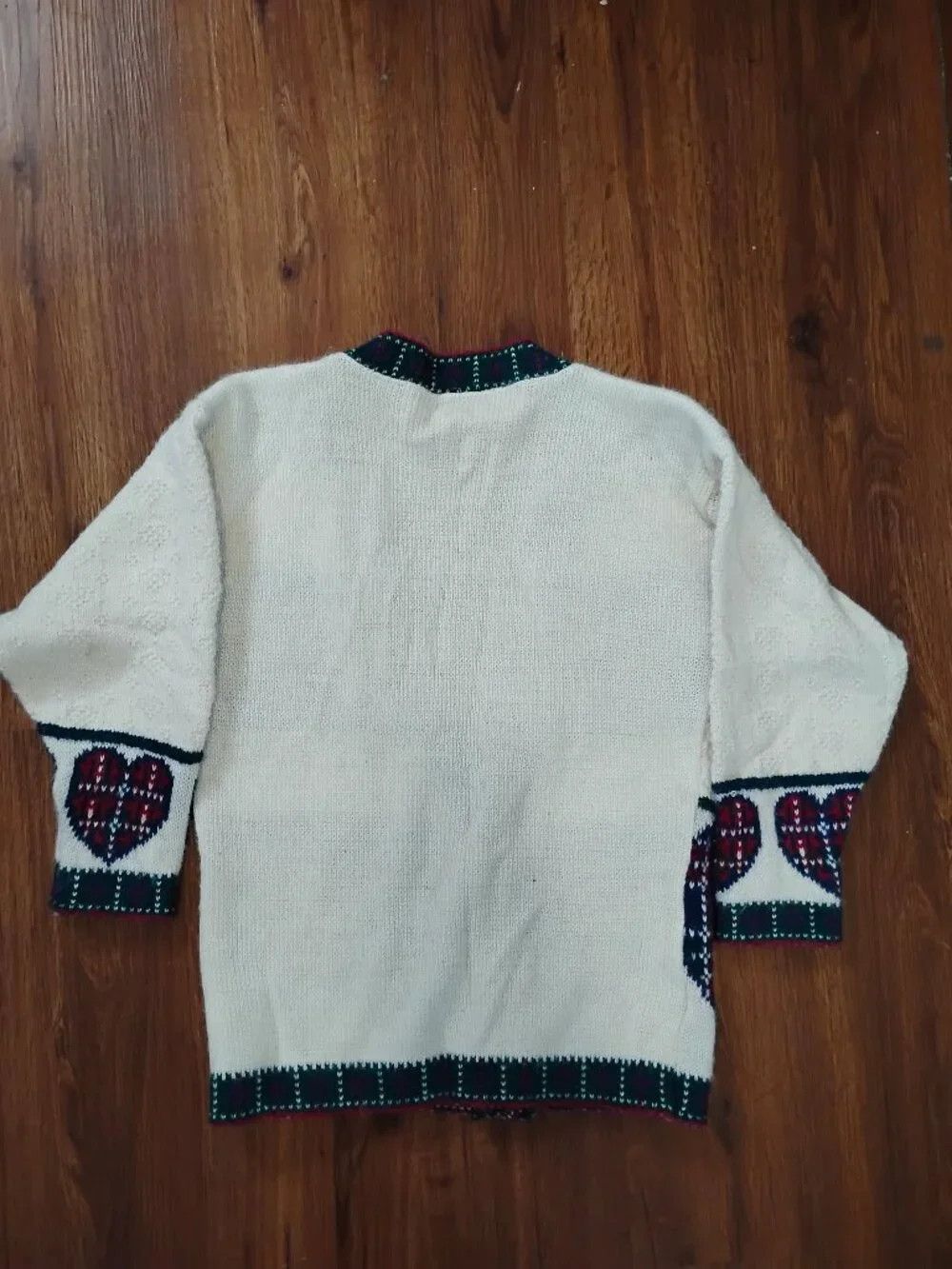 Other Vintage Heartworks Plaid Hearts Cardigan Sweater Size S / US 4 / IT 40 - 5 Thumbnail