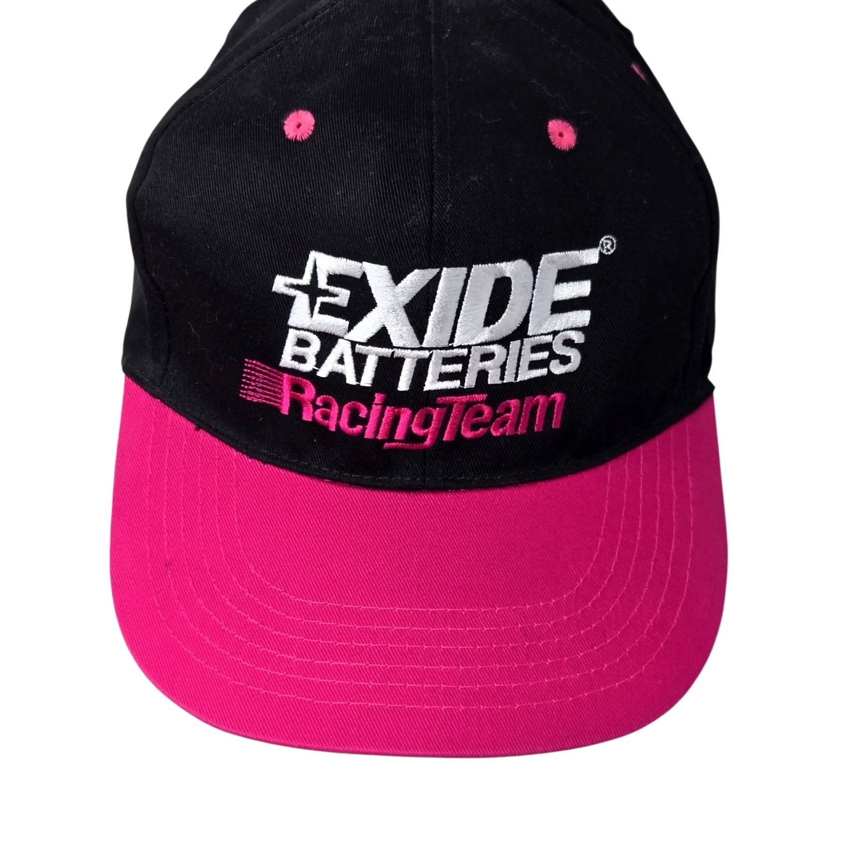 NASCAR VINTAGE Snapback Hat Nascar #7 Bodine Exide Batteries Racing Rope Brim Men One Size Black Hats Geof/Bodine?? Size ONE SIZE - 2 Thumbnail