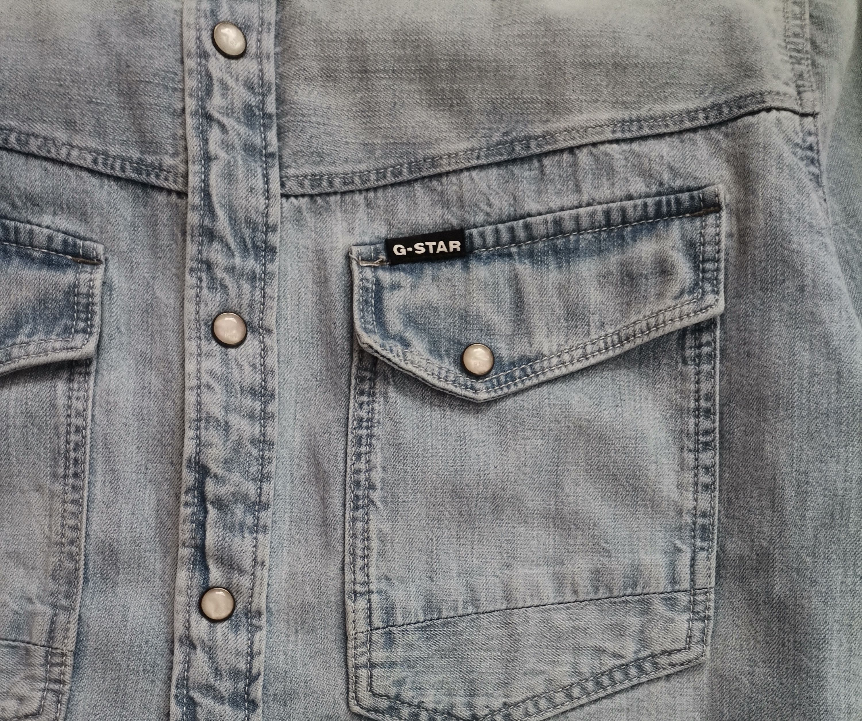 G-Star G-Star Raw Denim Shirt Size US L / EU 52-54 / 3 - 2 Thumbnail