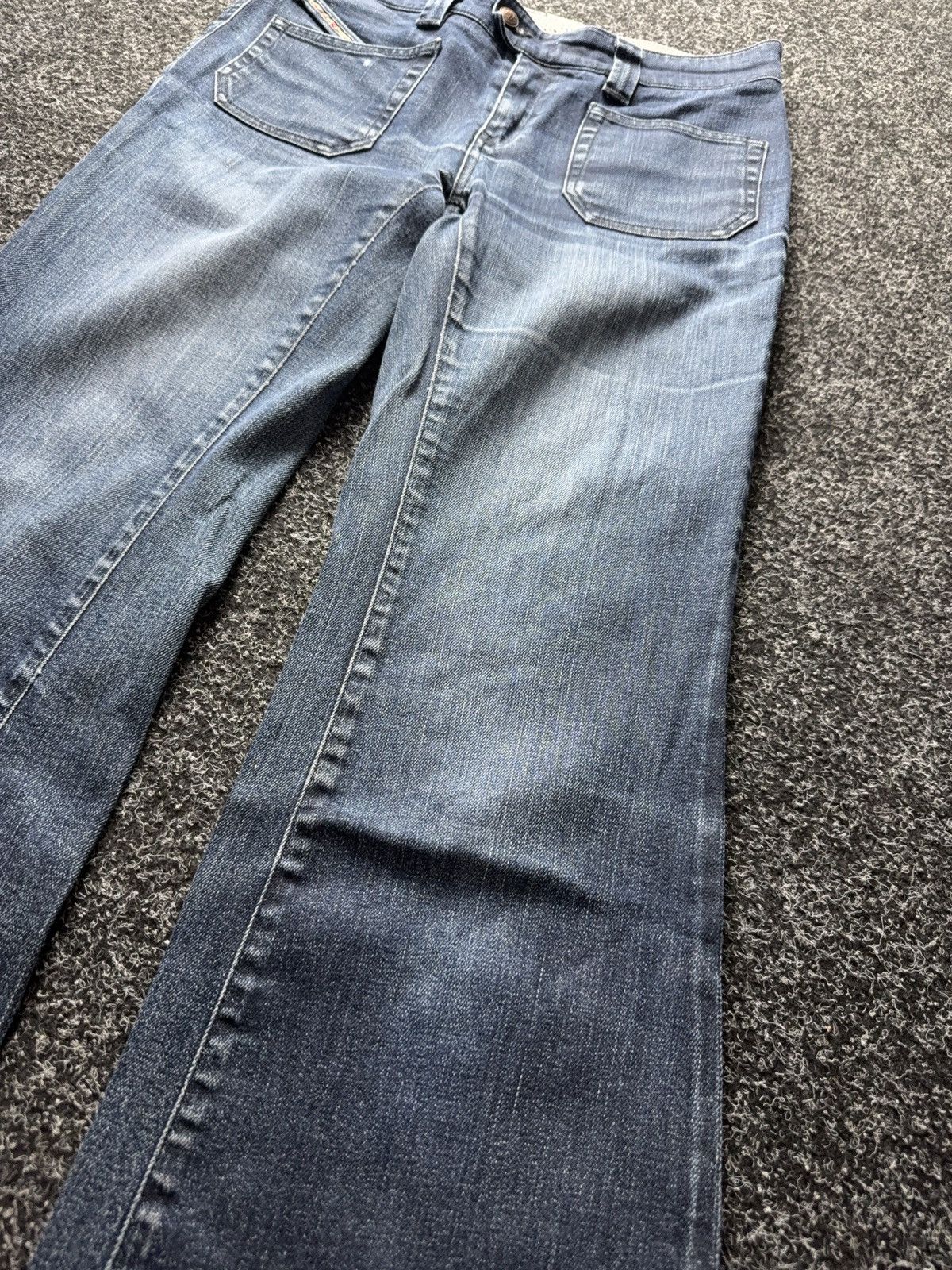 Diesel Luxury 00s Diesel FLUZI Flare Bootcut Jeans Y2K Denim Fade Size 30" / US 8 / IT 44 - 6 Thumbnail