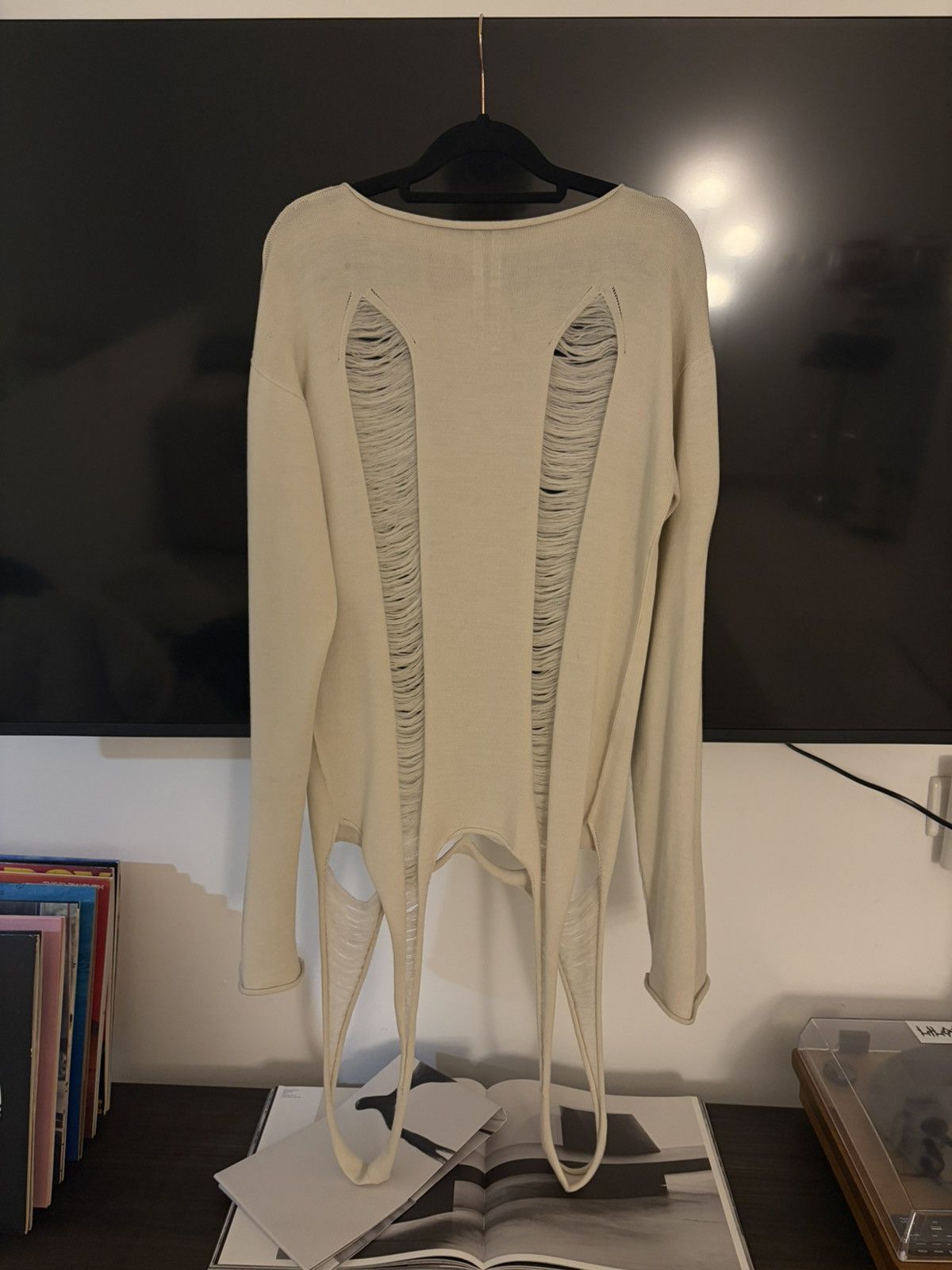 Rick Owens Rick owens distressed wool sweater Size US S / EU 44-46 / 1 - 3 Thumbnail
