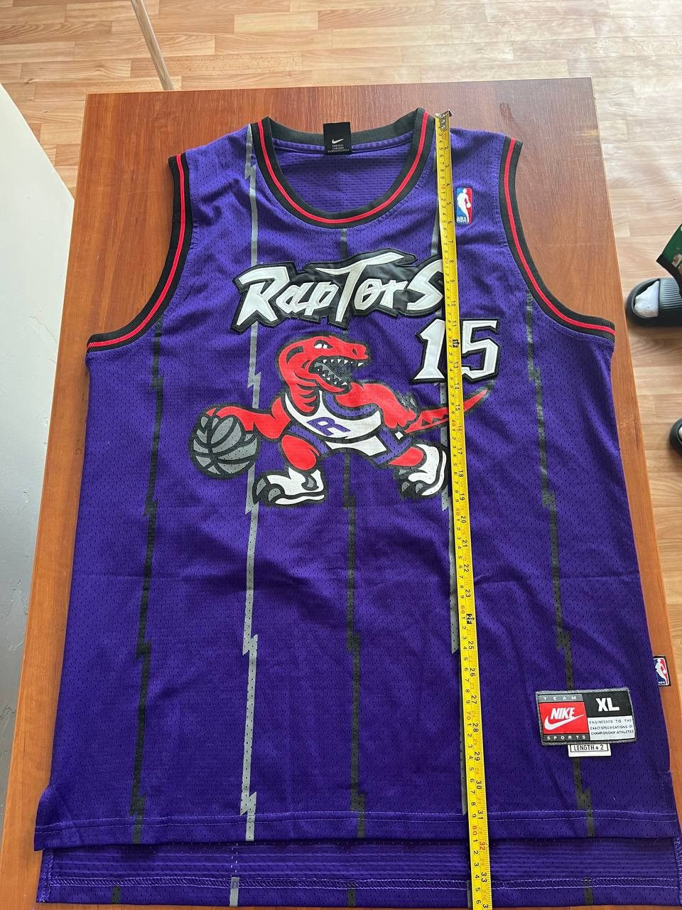 NBA 1998/99 NBA TORONTO RAPTORS #15 CARTER BASKETBALL JERSEY XL Size US XL / EU 56 / 4 - 11 Thumbnail