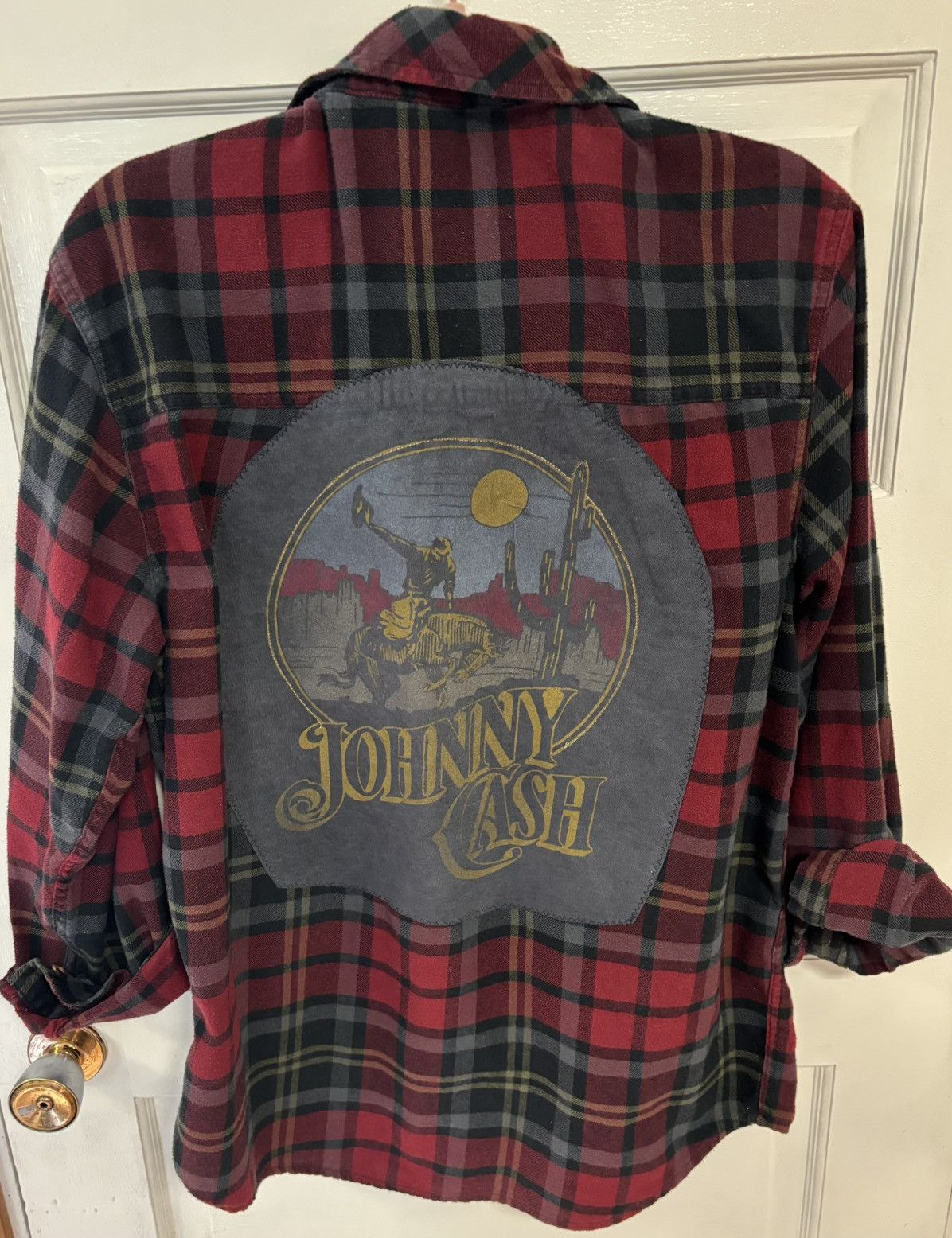 Field & Stream Upcycled Johnny Cash Flannel Long Sleeve Button Mens Medium Size US M / EU 48-50 / 2 - 3 Thumbnail