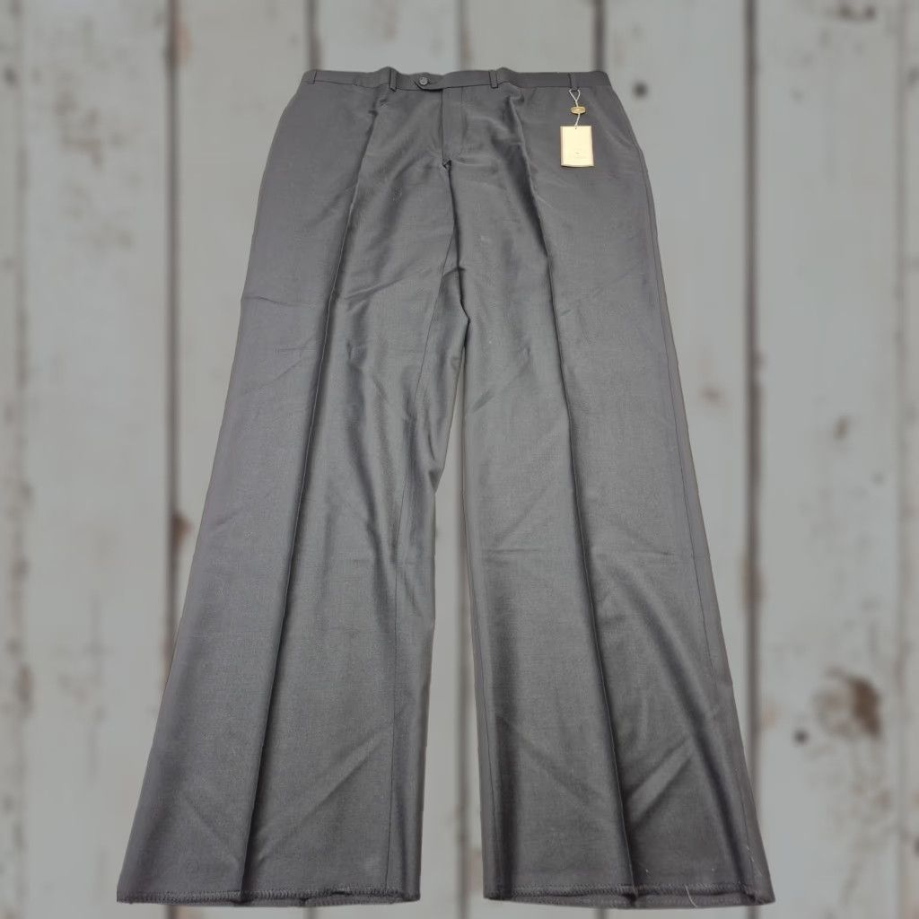 Vintage VINTAGE Vitale Barberis Canonico Dress Pants Mens 44x36 Black Wool Pleated Unhemmed NWT Size US 44 / EU 60 - 1 Thumbnail
