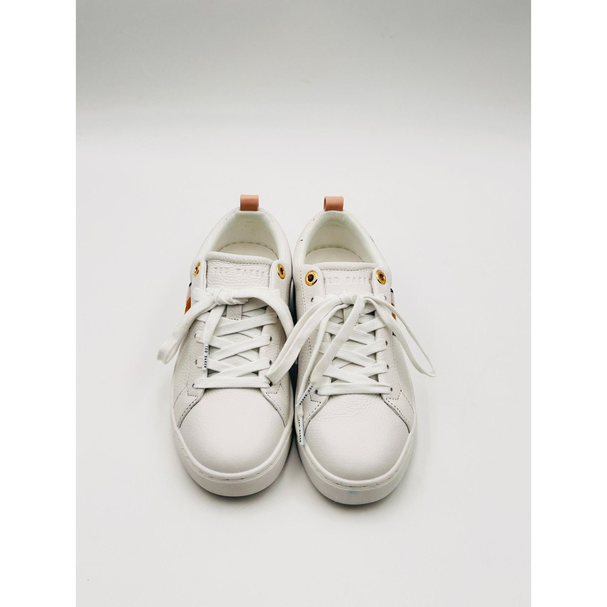 Ted Baker Ted Baker Women’s Sneakers US 7 Pink White Leather Lace Up L Size US 7 / IT 37 - 2 Thumbnail