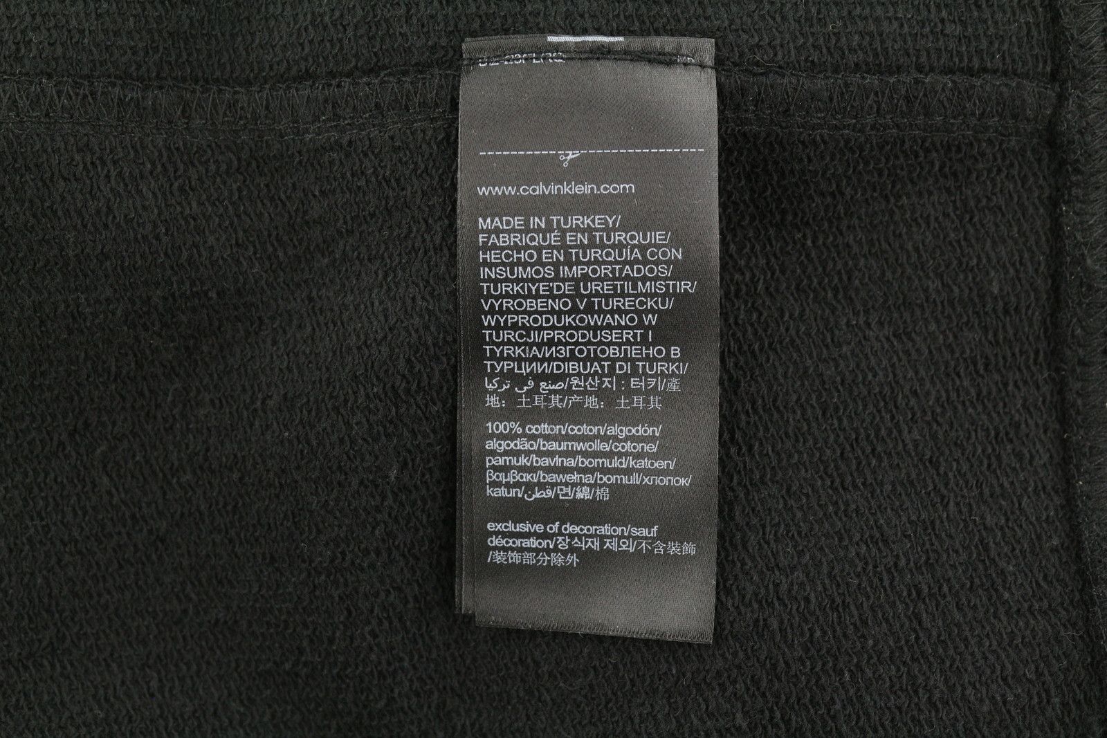Calvin Klein XL Black Cotton Oversized Logo Pullover Hoodie 87449 Size US XL / EU 56 / 4 - 8 Thumbnail