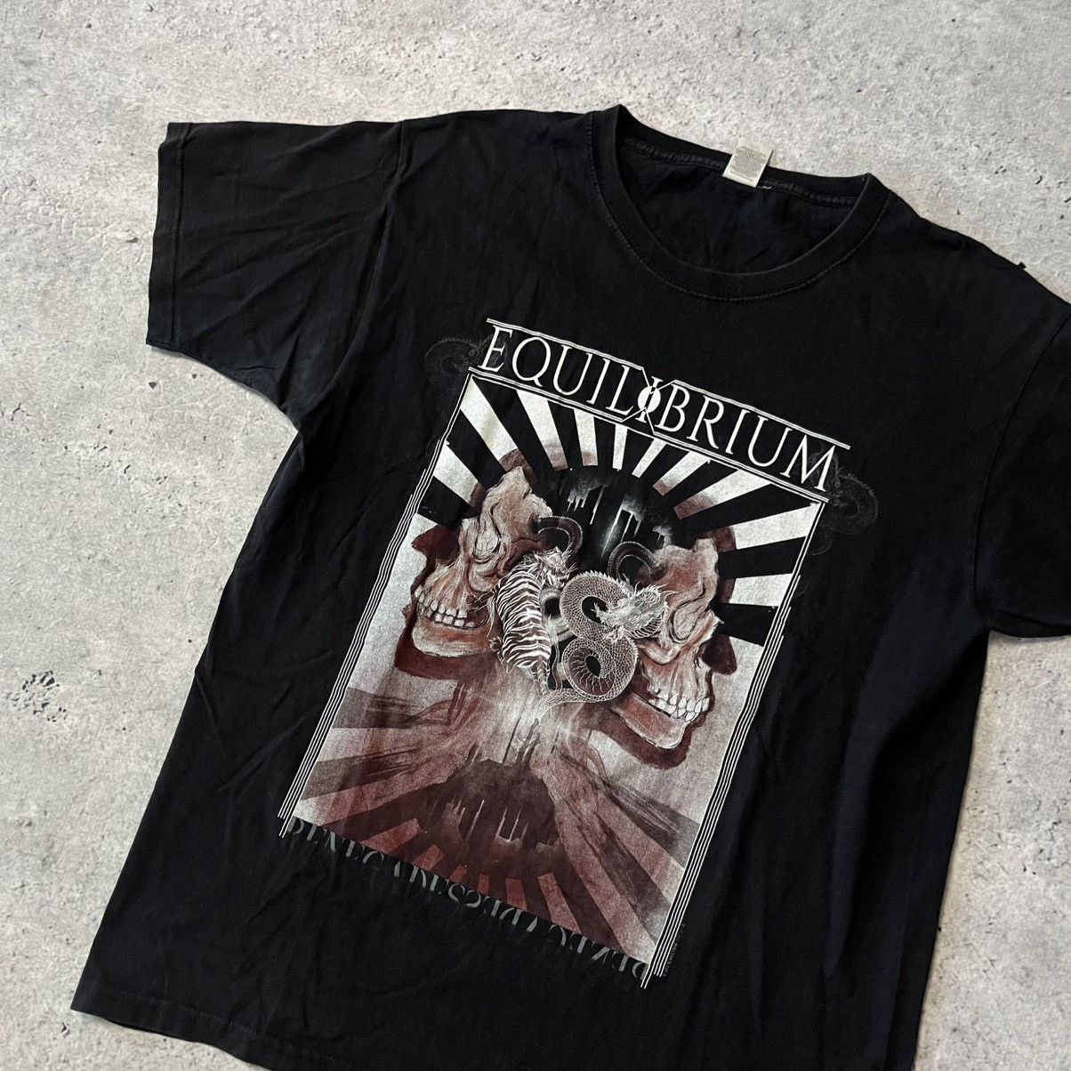 Band Tees Equilibrium Nuclear Blast tee vintage L metal 00s band merch Size US L / EU 52-54 / 3 - 3 Thumbnail