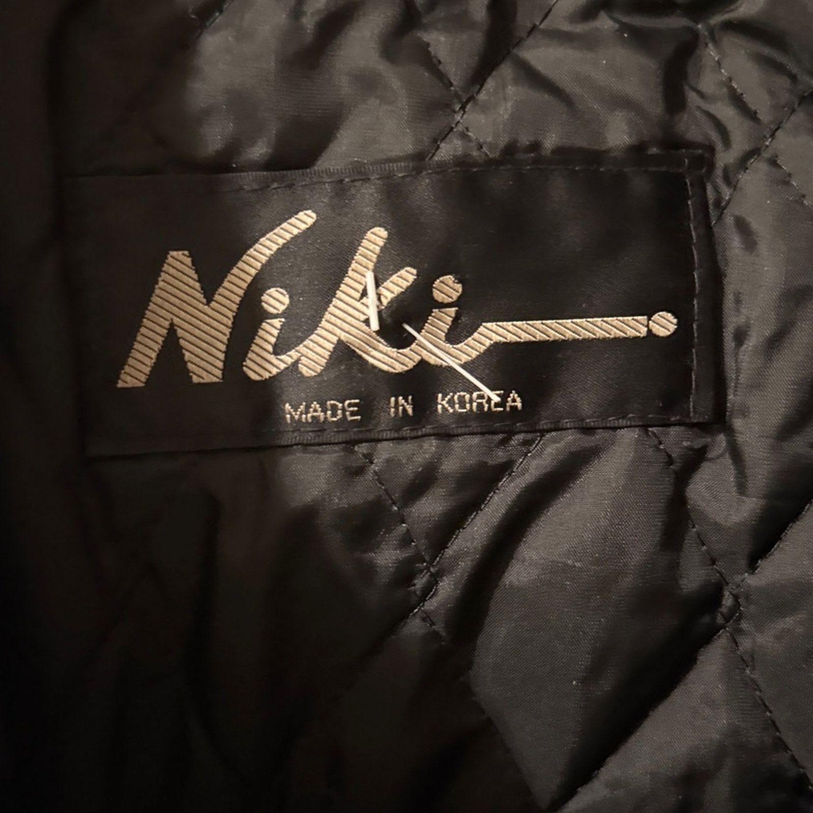 Niki Vintage Niki Black Leather Fringe motorcycle Jacket beaded Size XL / US 12-14 / IT 48-50 - 9 Thumbnail
