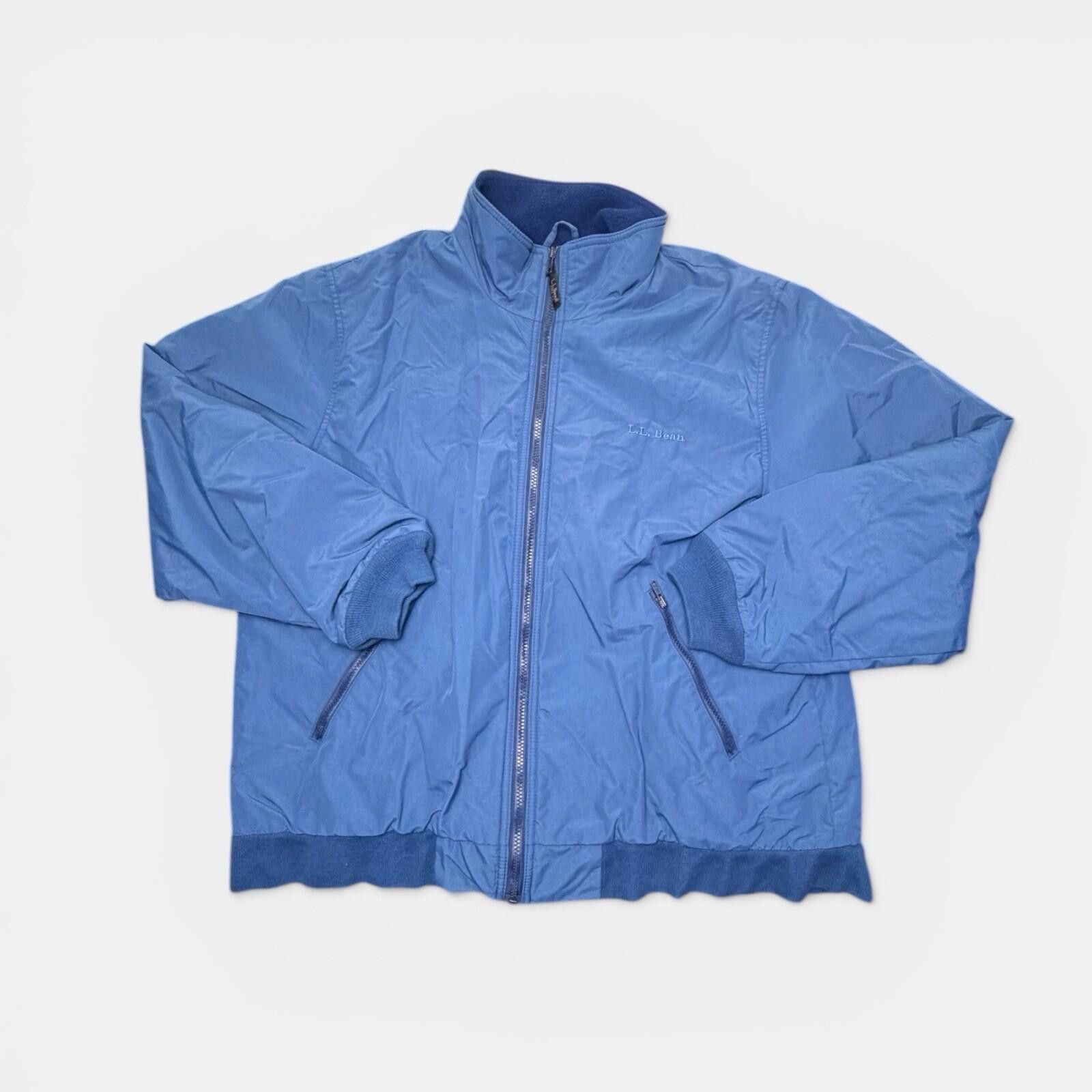 L.L. Bean Vintage L.L.Bean Warm-Up Jacket Men’s Large Blue Fleece Size US XL / EU 56 / 4 - 1 Thumbnail