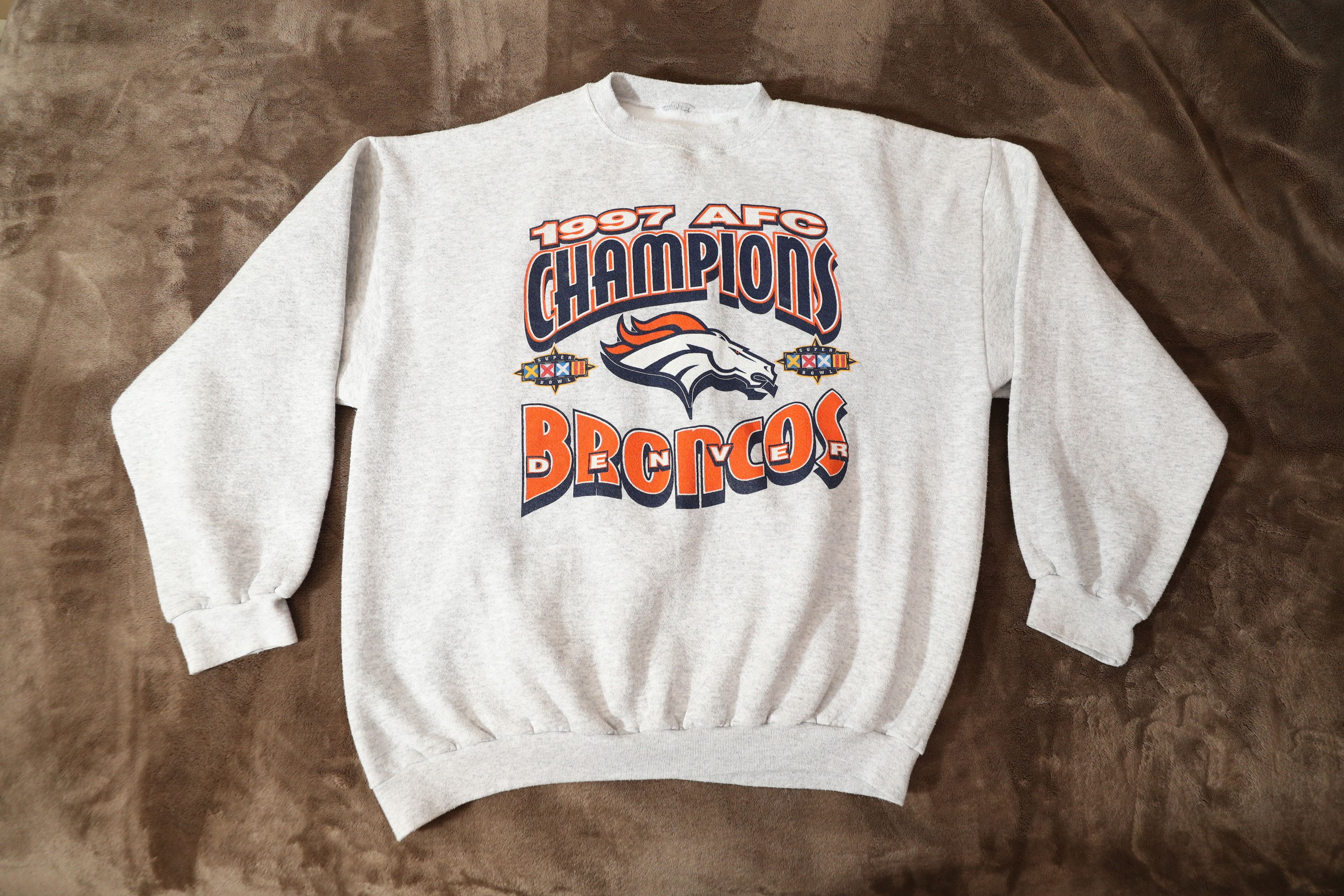 NFL Denver Broncos 1997 AFC Champions Vintage Crewneck (XL) Size US XL / EU 56 / 4 - 3 Thumbnail