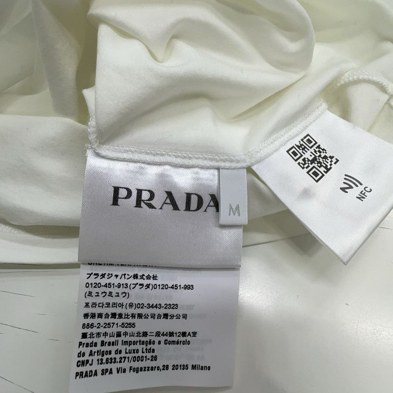 Prada Prada SS22 White Short Sleeve TShirt-2506 Size US M / EU 48-50 / 2 - 4 Thumbnail