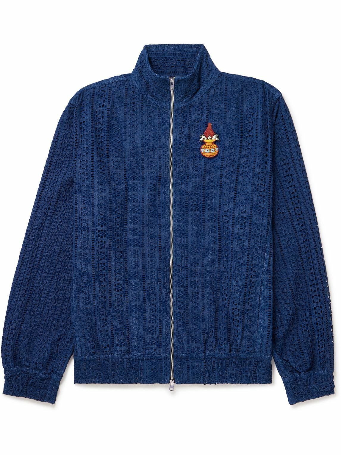 Kardo Kardo Schiffli Embroidered Cotton Bomber Jacket Size US L / EU 52-54 / 3 - 8 Thumbnail